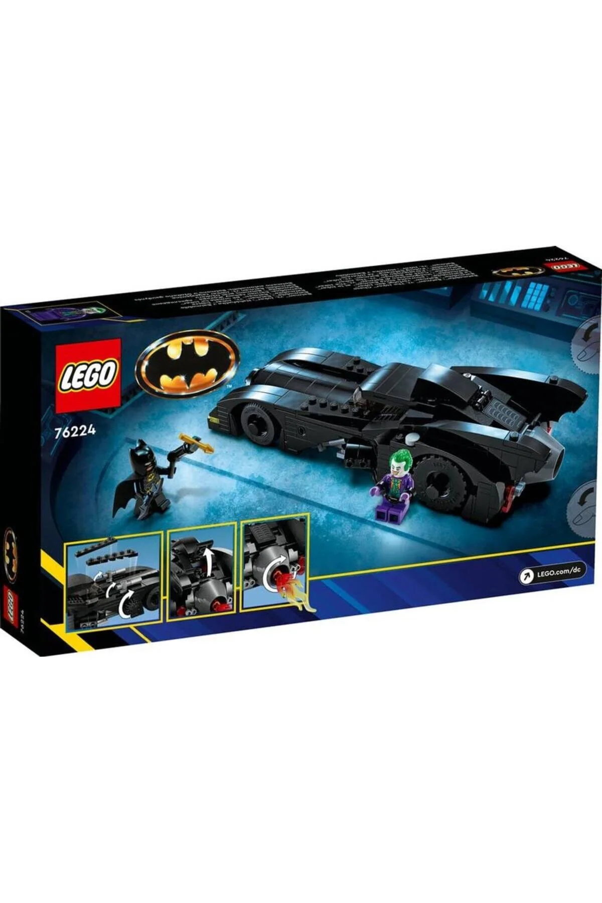 لگو و اسباب بازی های ساخت محور SUPER HEROES 76224 BATMOBILE: BATMAN VS. THE JOKER CHASE از ترکیه LEGO