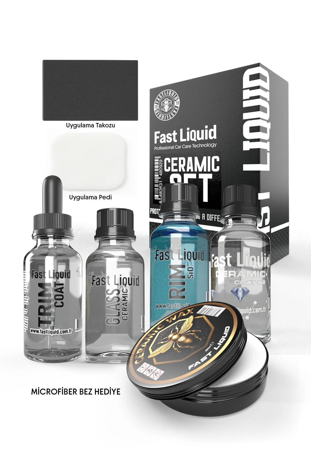 پولیش و واکس سرامیک 4LU | محافظت از رنگ موم سرامیکی Fast Liquid