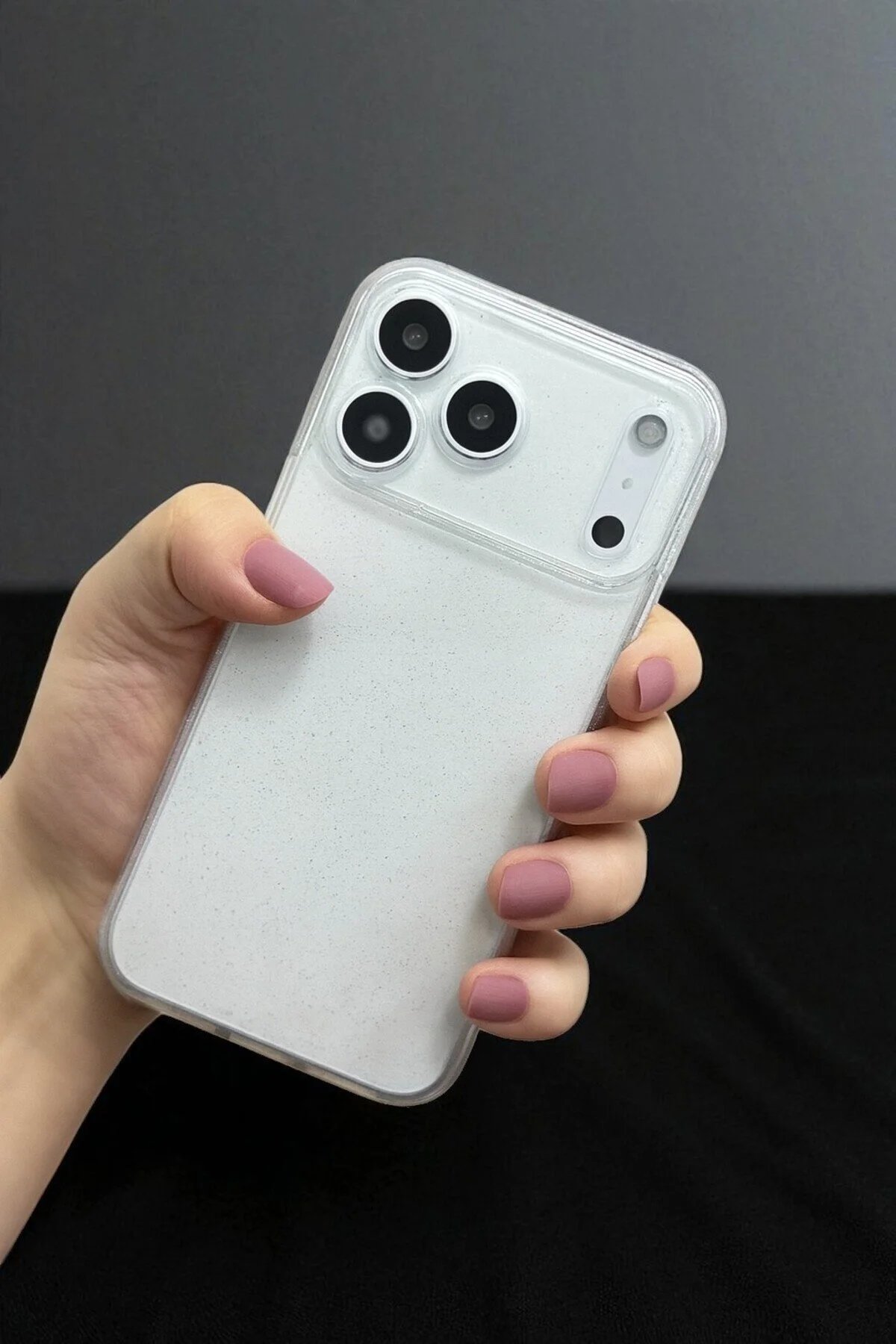 کاور و قاب APPLE IPHONE 17 PRO سازگار – سیلیکونی نرم شفاف براق پوشش ضد ضربه KVK PRİVACY