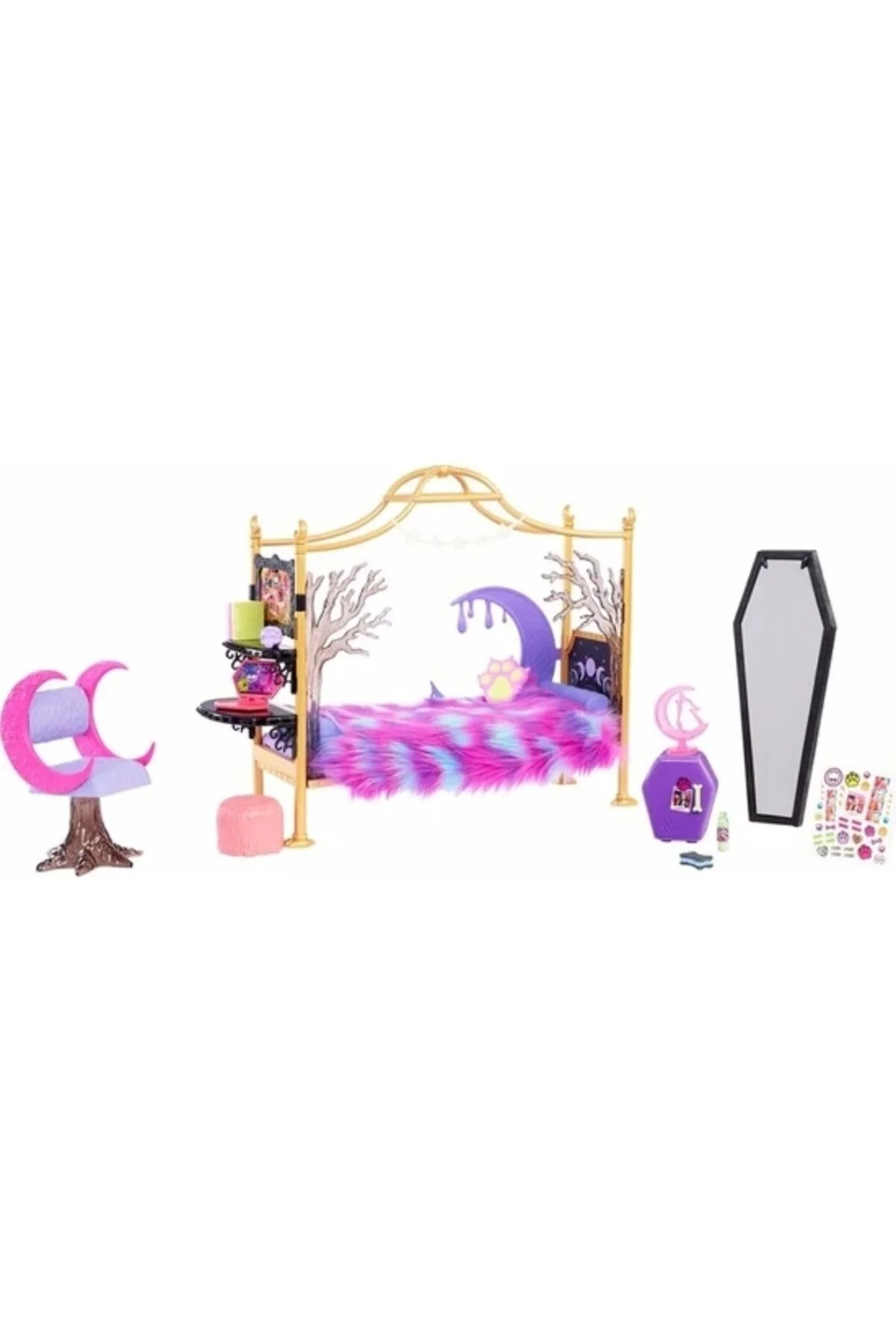 عروسک های مدل CLAWDEEN WOLF GREAT ROOM SET HHK64 MONSTER HIGH