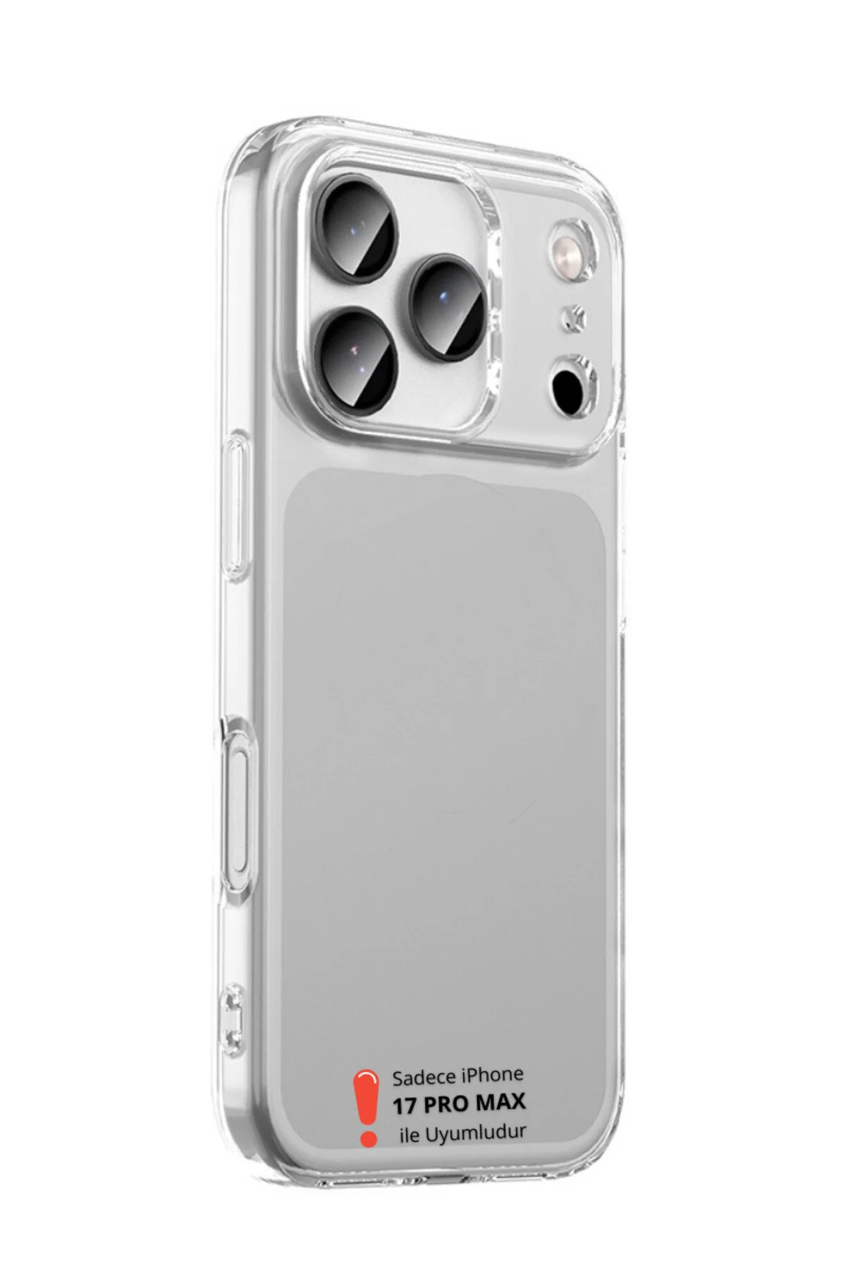 کاور و قاب LUX IPHONE 17 PRO MAX سازگار با سری سیلیکونی شفاف انعطاف پذیر نرم EVAX