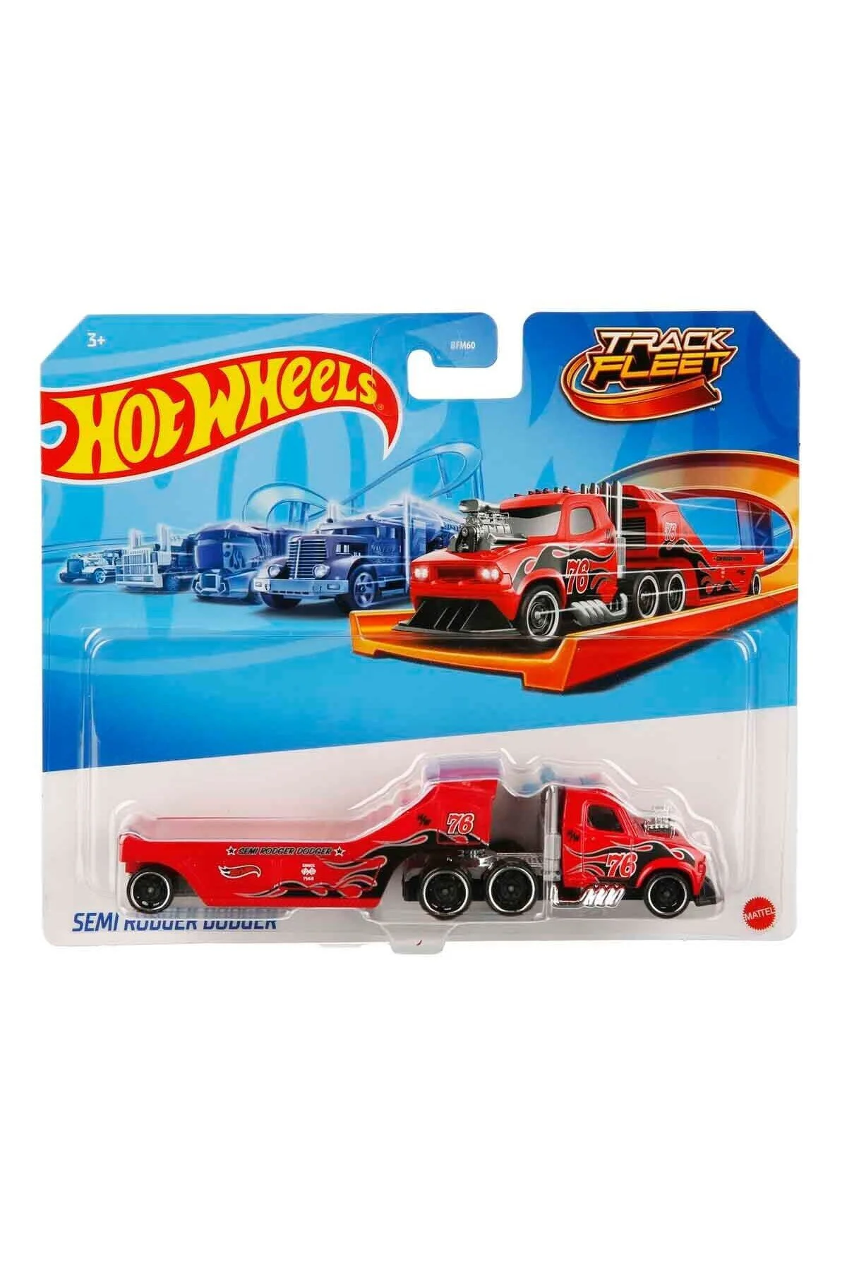 اسباب بازی های فیگور دیگر کامیون ها SEMI RODGER DODGER BMF60 HOT WHEELS
