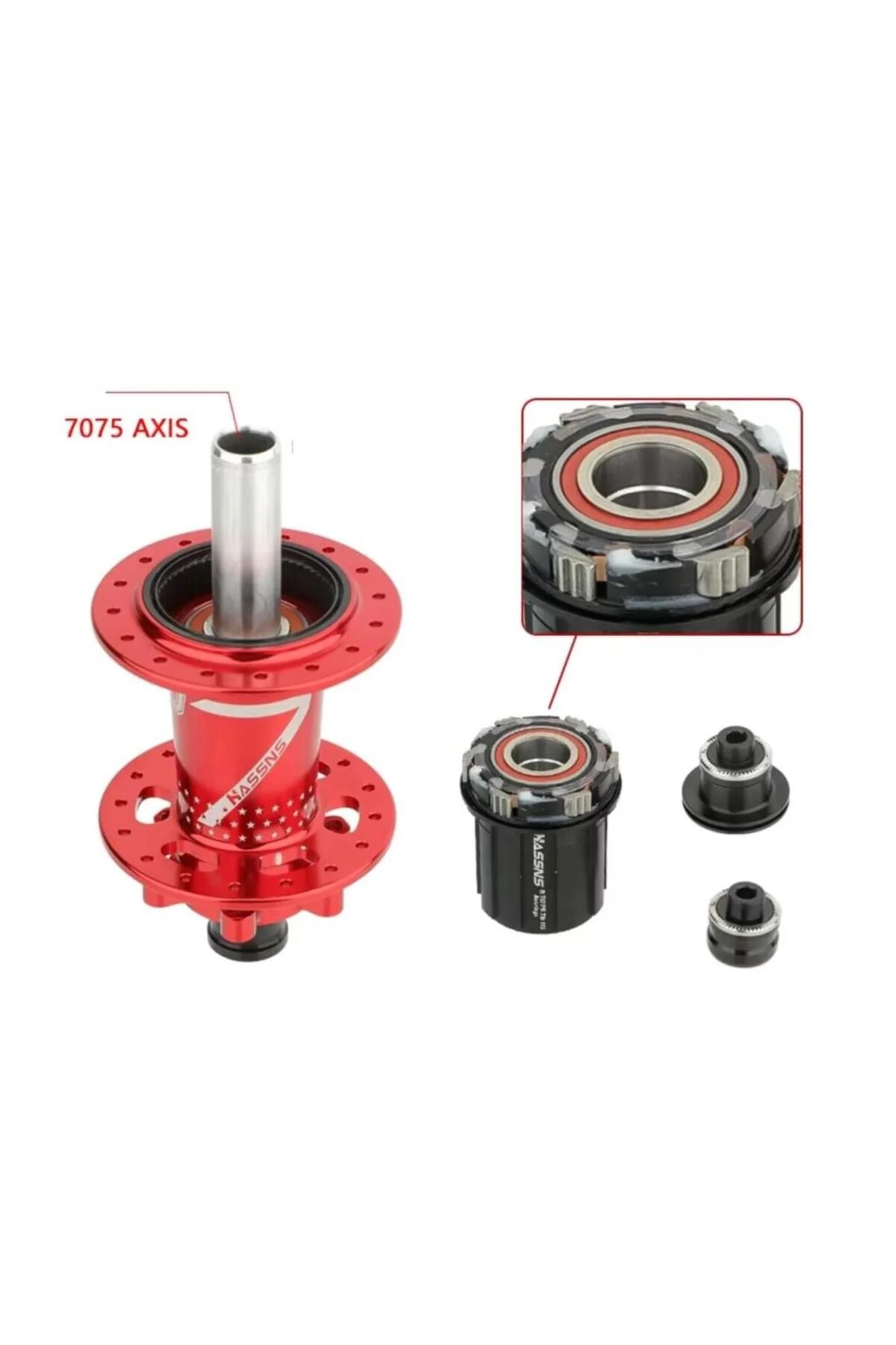 تجهیزات تعمیر دوچرخه PRO7 SRAM XD BOOST 148X12 BEAR BELLY 32 HOLES سیاه HASSNS