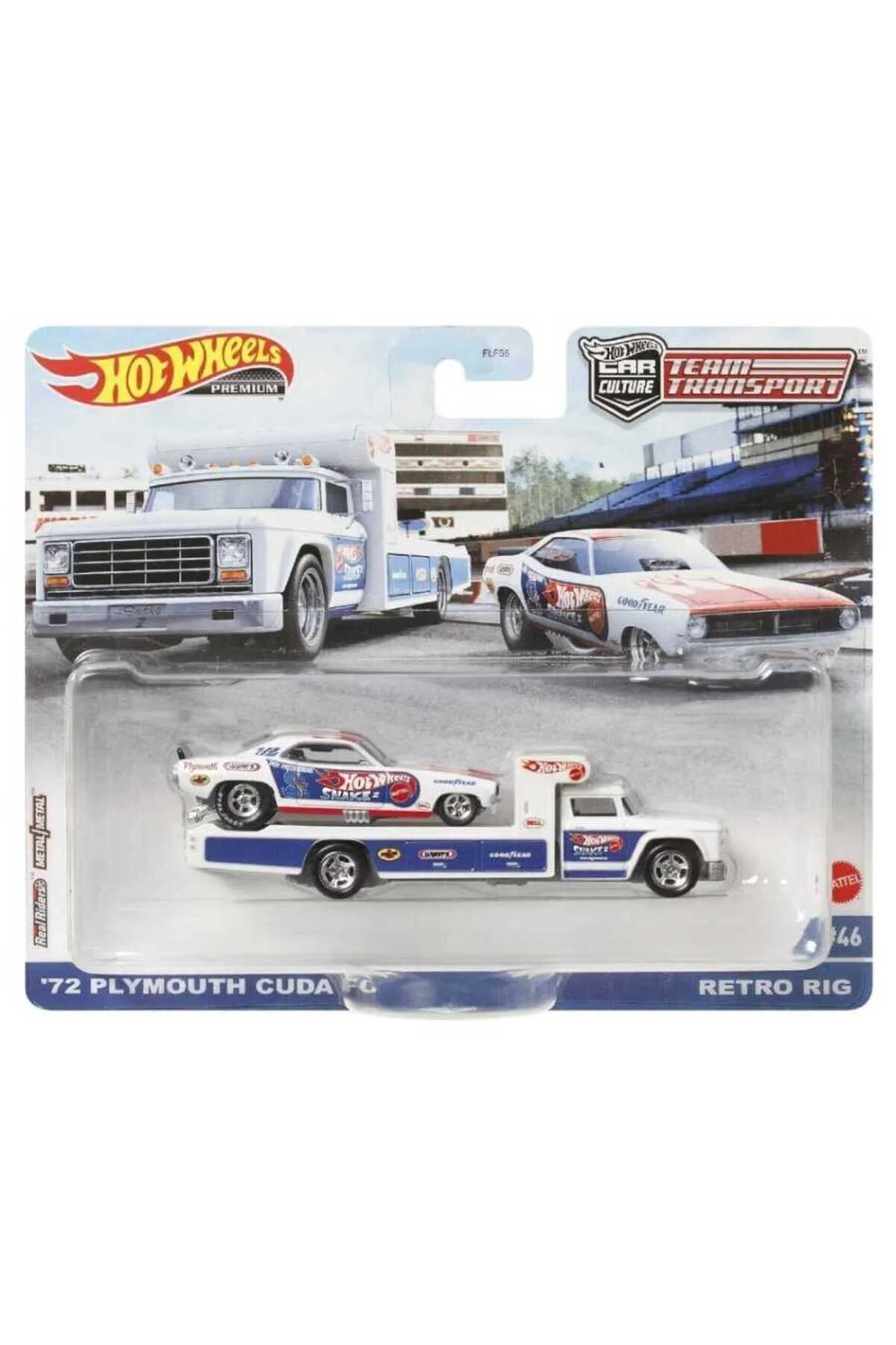 ماشین اسباب بازی Team Transport Premium 72 Plymouth Cuda FC HOT WHEELS