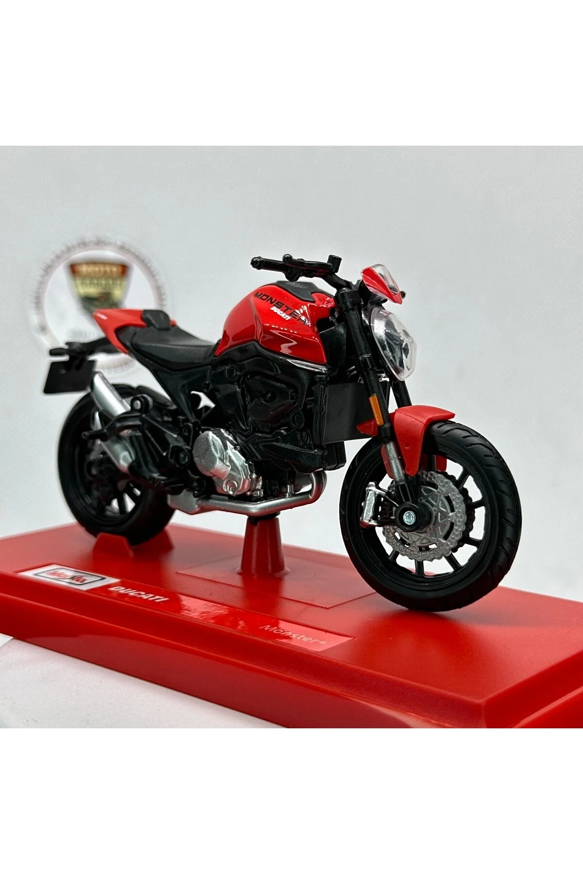 مدل خودرو MOTO GARAGE DUCATI MONSTER 1:18 DIECAST MODEL MOTORCYCLE – دارای مجوز موتورسیکلت فلزی اورجینال Maisto Diecast