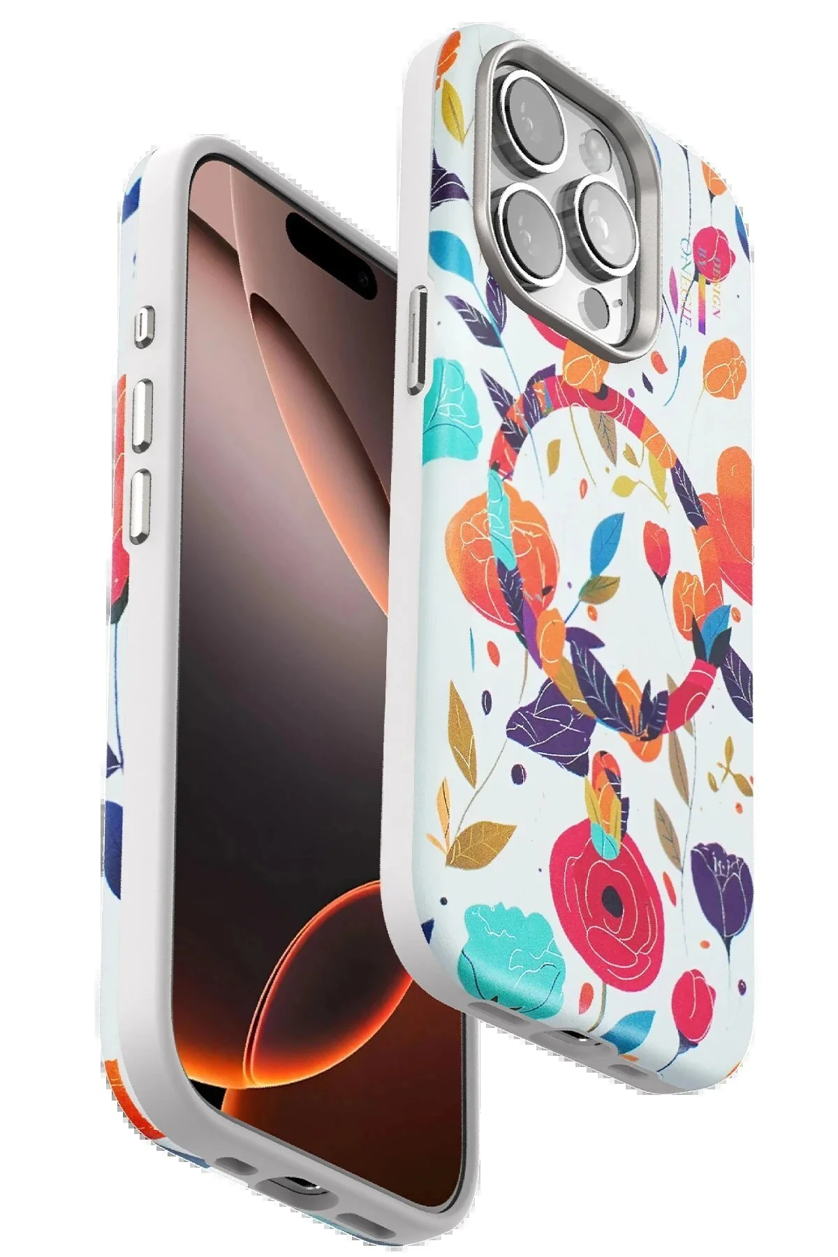 کاور و قاب جلد MAGSAFE IPHONE 14 PRO FLOWER SERIES سفید Bodrum Ekipman