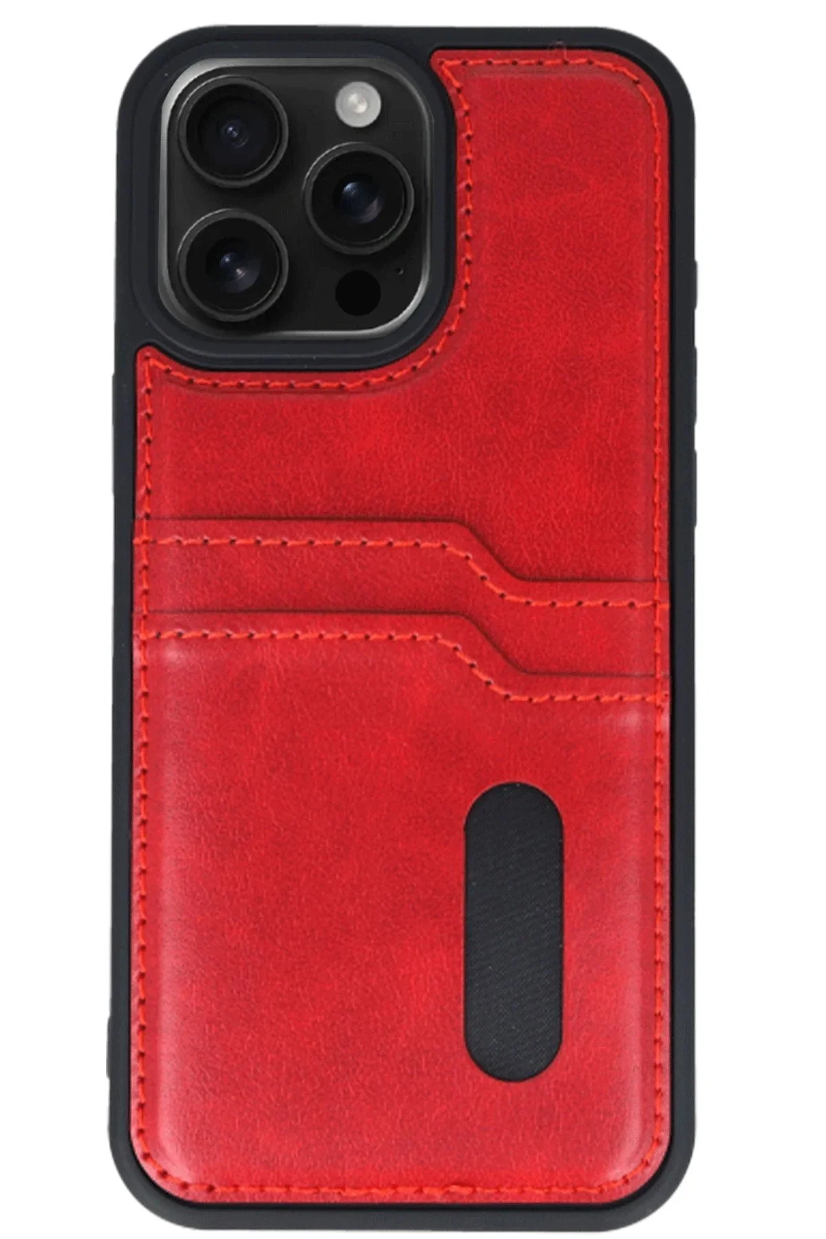کاور و قاب چرمی IPHONE 15 PRO MAX CASE SARA RED TYGO8541 toyigoo