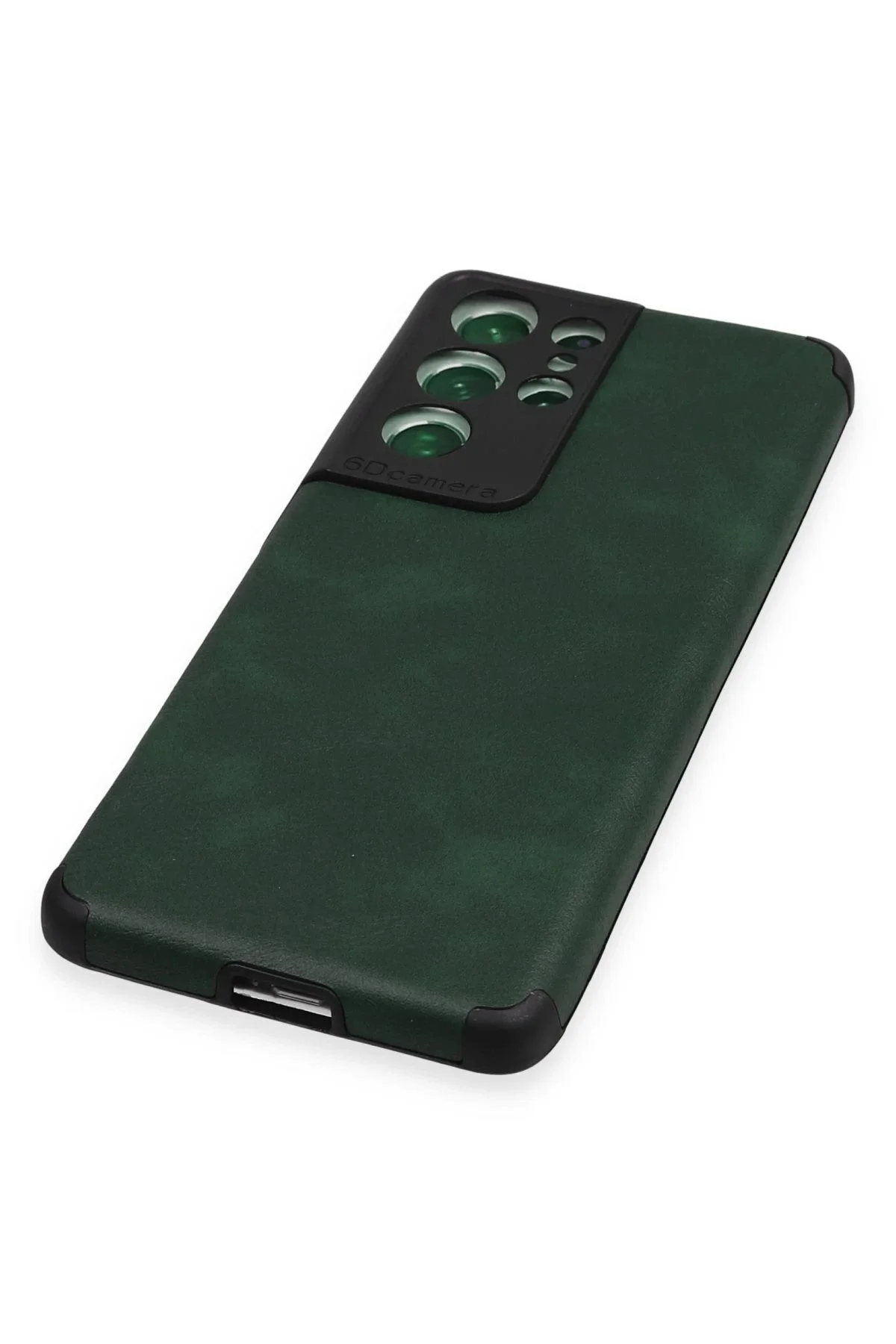 کاور و قاب SAMSUNG GALAXY S21 ULTRA CASE LOOP چرمی SILICONE GREEN Genel Markalar