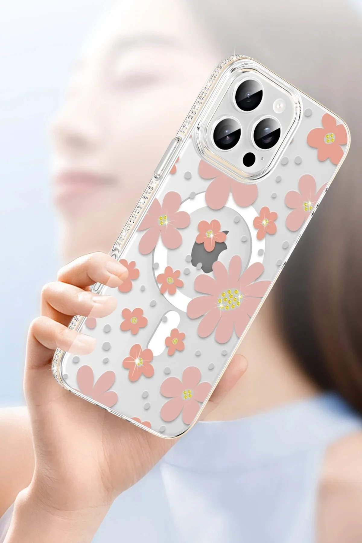 کاور و قاب APPLE IPHONE 15 PRO MAX FLORAL MAGSAFE COVER زرد Bodrum Ekipman