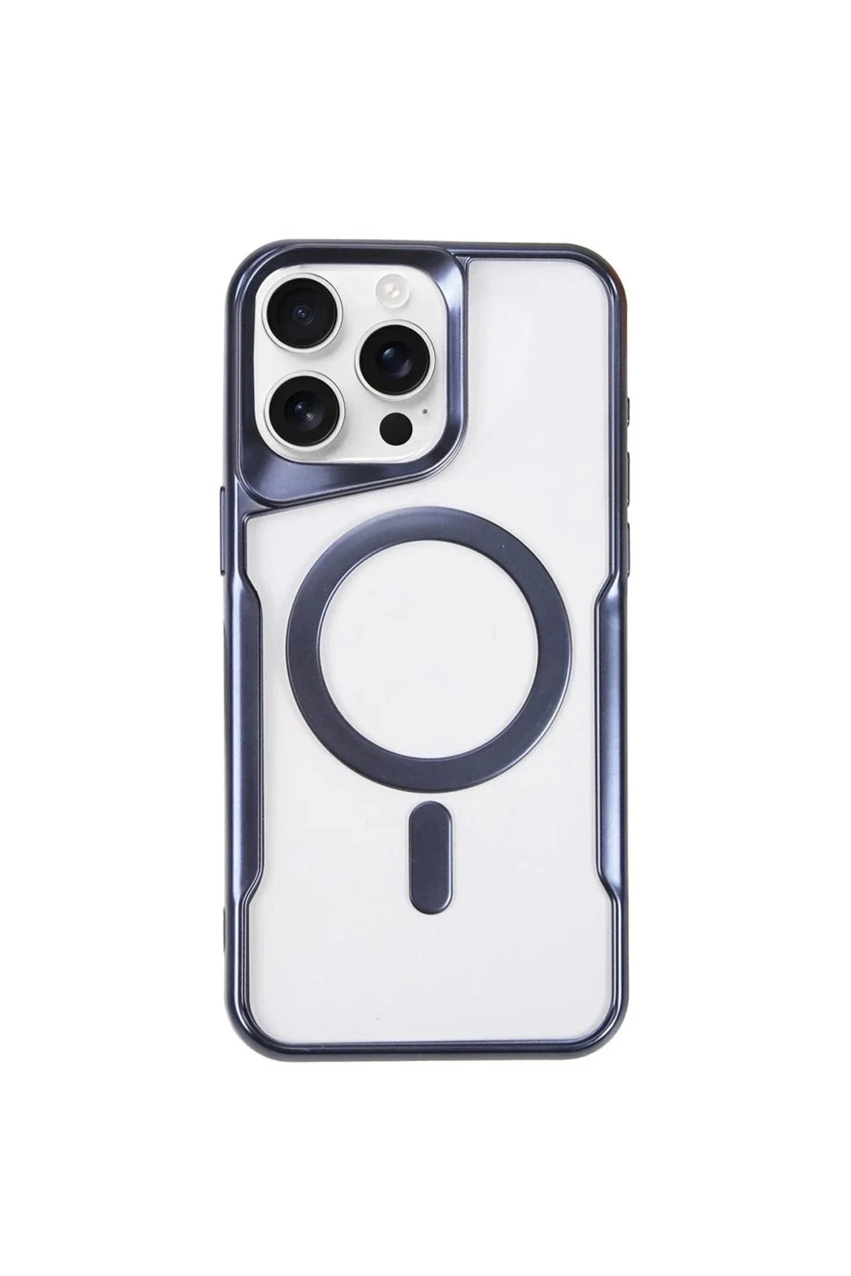 کاور و قاب سیلیکونی IPHONE 15 PRO MAX CASE BOYI MAGSAFE NAVY BLUE NAJMADDIN6672 Najmaddin