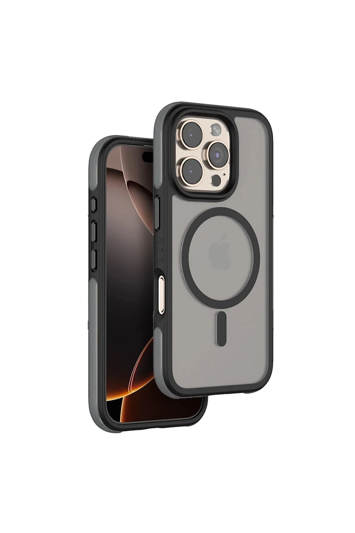کاور و قاب IPHONE 16 PRO ORBIT MAGSAFE COVER مشکی NAJMADDIN1422 Najmaddin