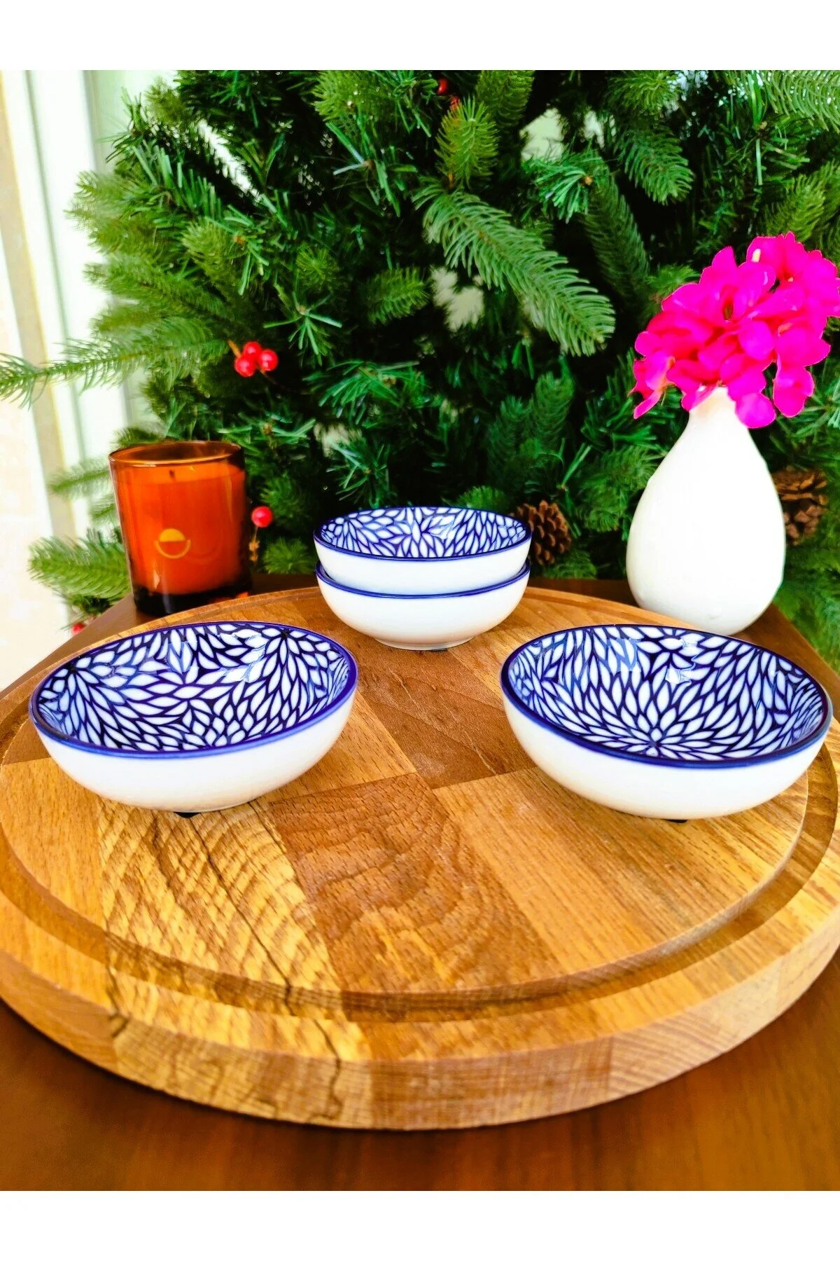 ظروف دکوری بشقاب و کاسه REVVE BLUE DRANCY NEW BONE PLATE 9X9X2 8 سانتی متر 1 قطعه Madame Coco