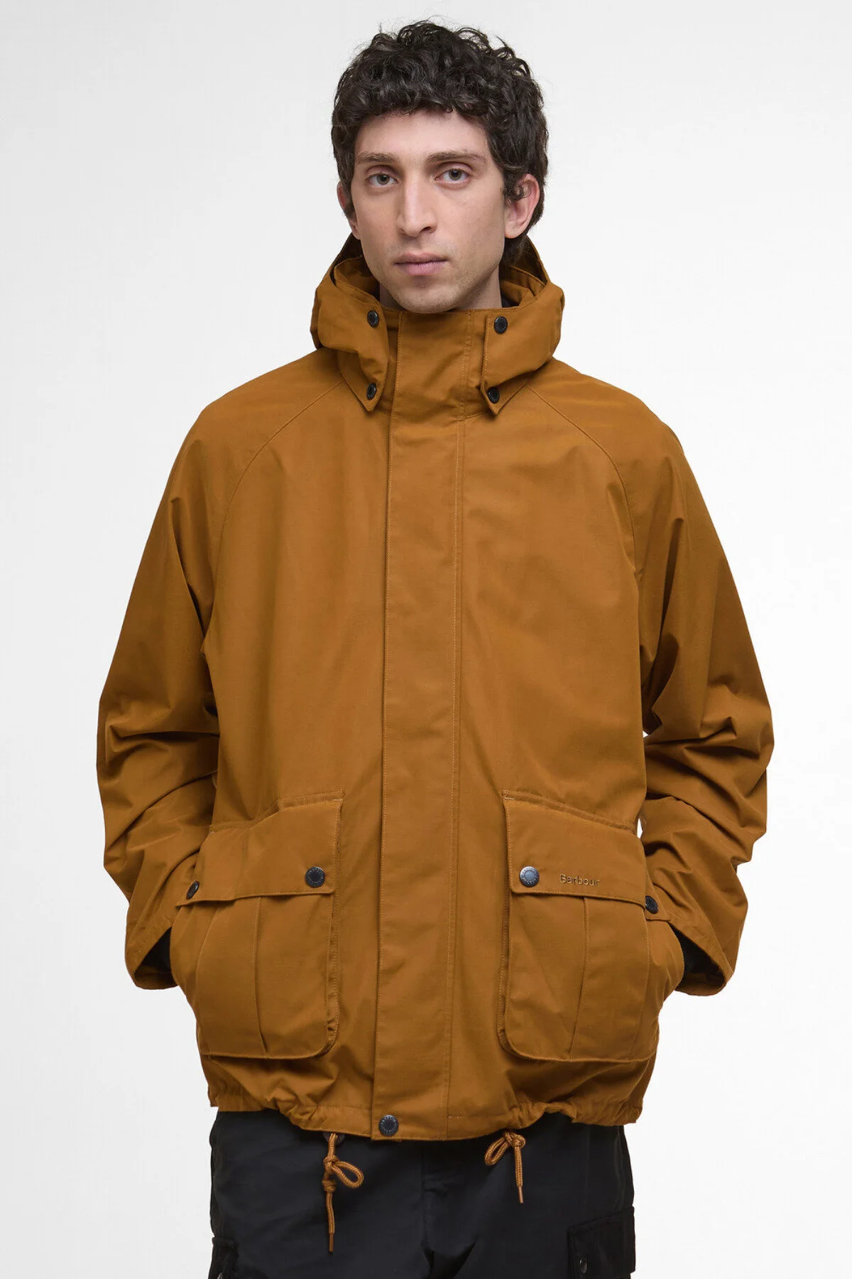 بارانی و بادگیر ژاکت ضد دوش با روکش مجدداً برنز قهوه ای Barbour