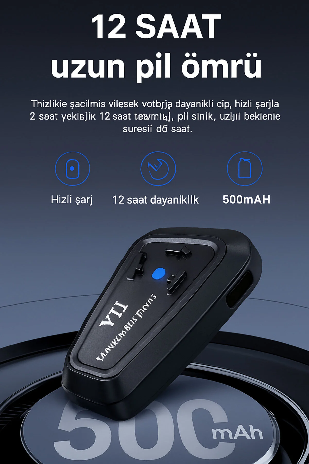 اینترکام هدست Y11 بلوتوث 5.3 اتصال تلفن دوگانه موتور سیکلت با میکروفون TECHNOMEN