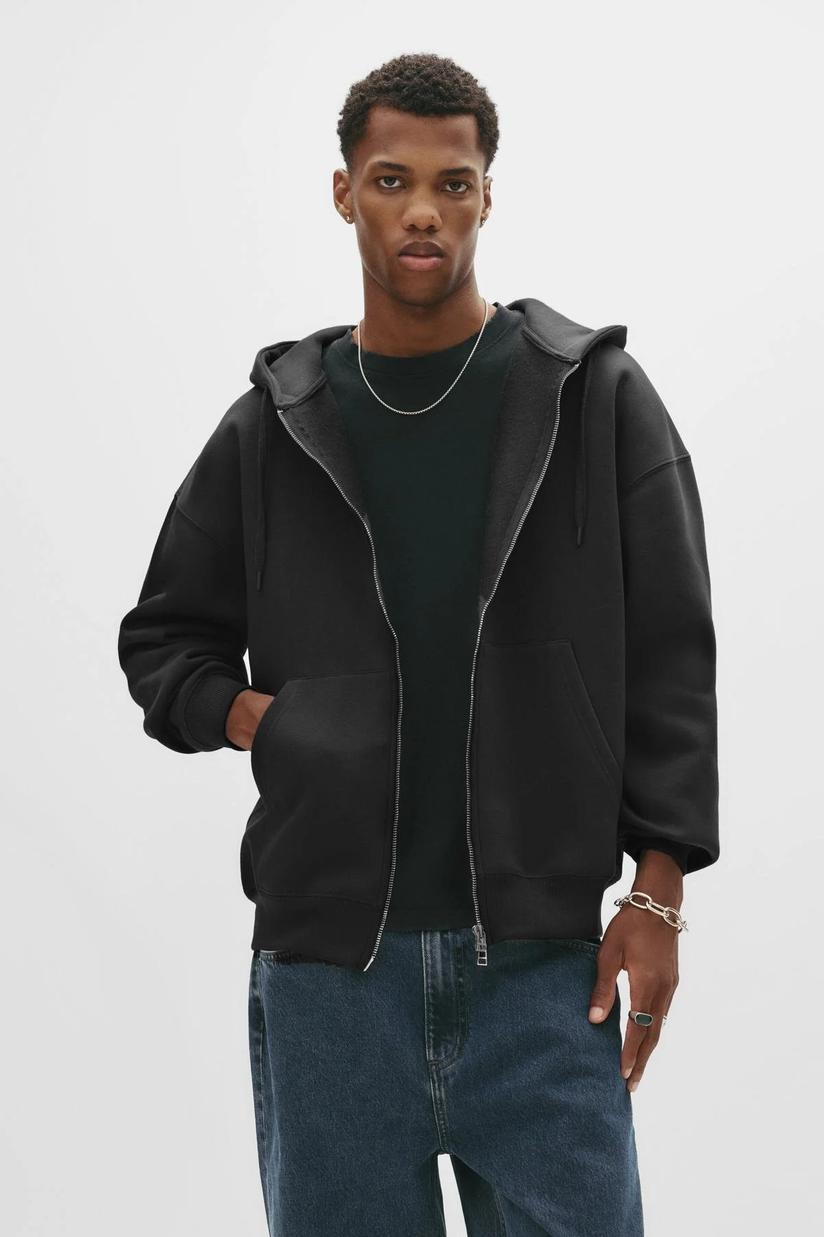 سویشرت پیراهن زیپ دارنده اصلی اورجینال Pull & Bear