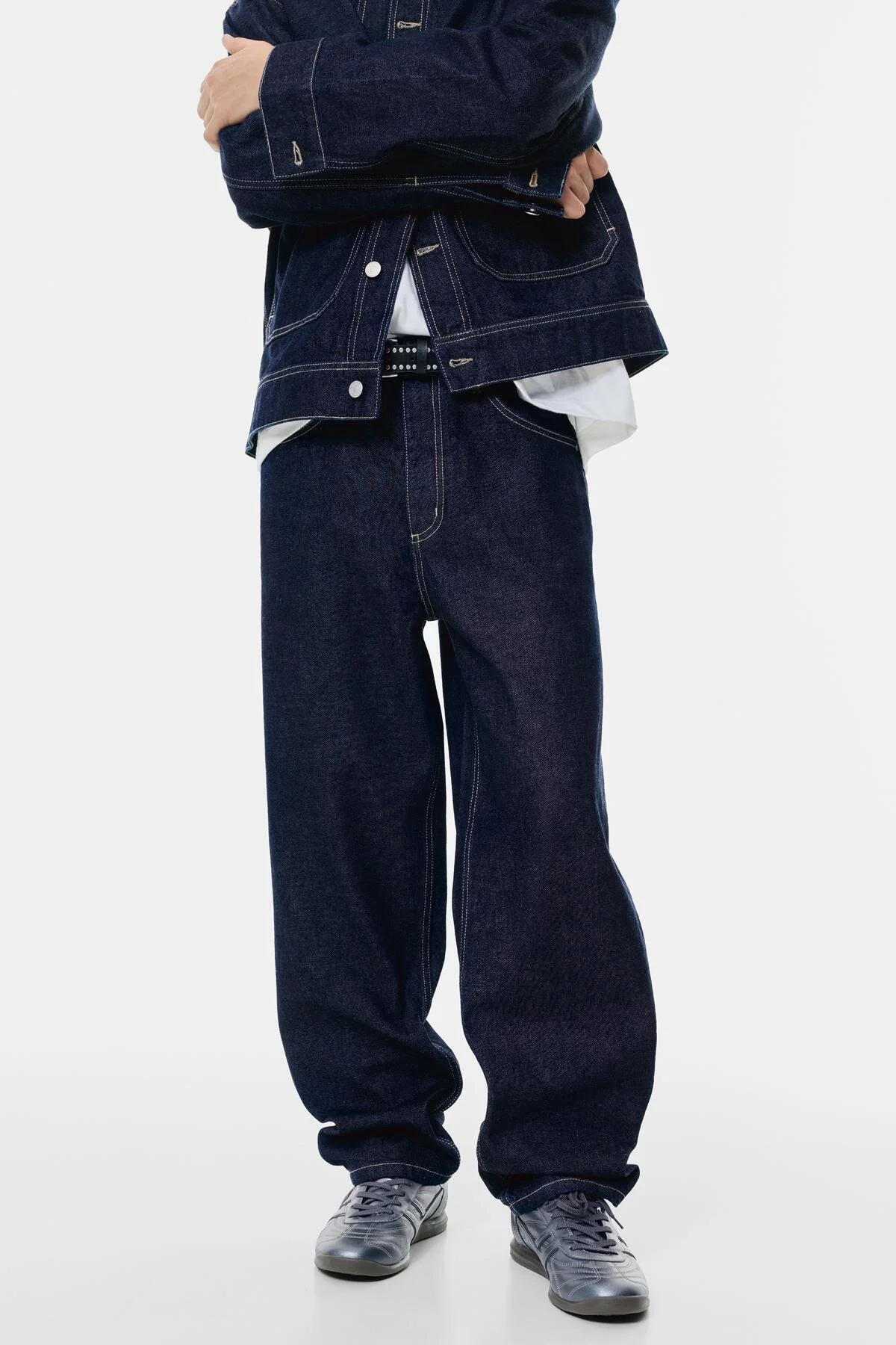 شلوار جین بریده فراوان اورجینال Pull & Bear