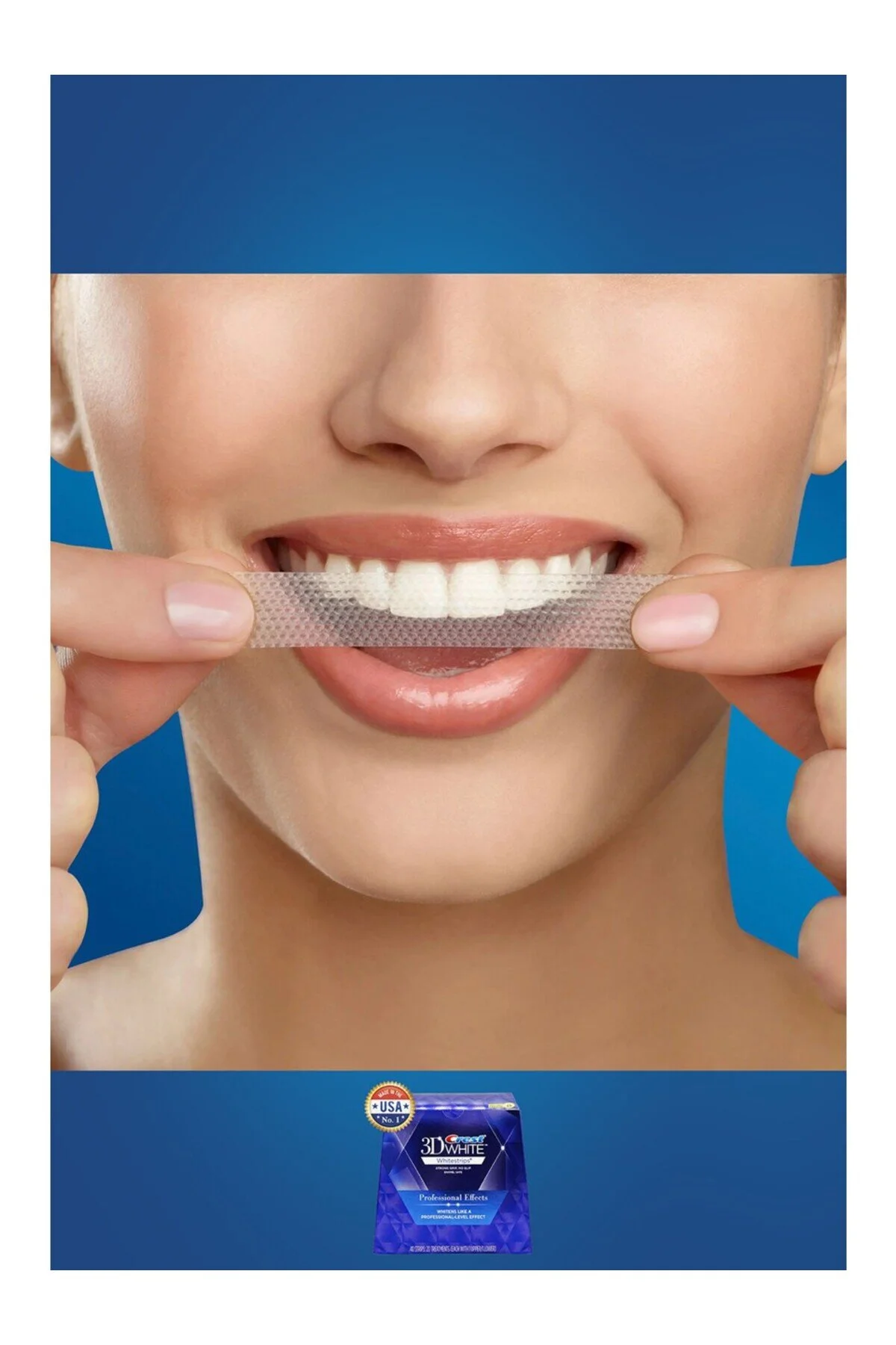 محصولات سفیدکننده دندان نوارهای سفید کننده WHITESTRIPS PROFESSIONAL EFFECTS 8 بسته 16 نوار CREST 3d