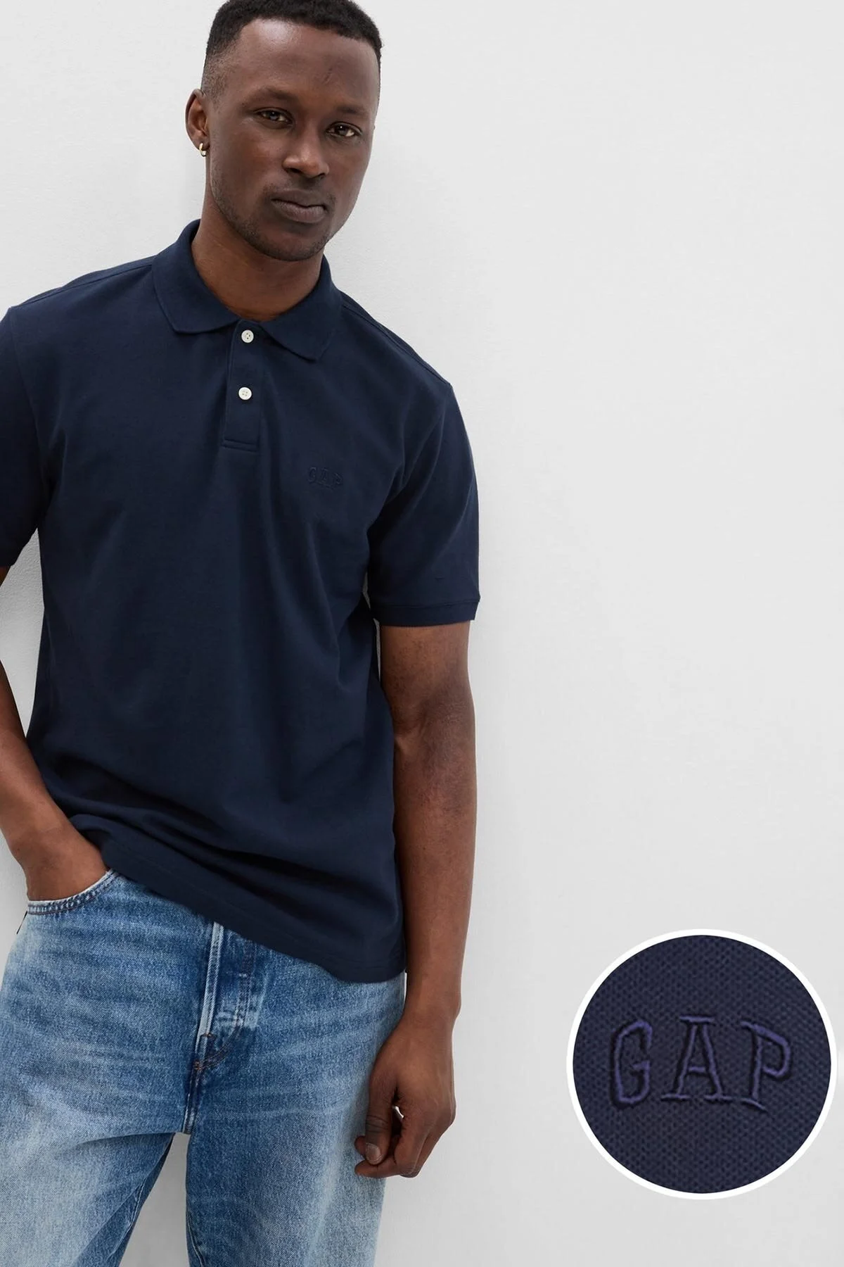 تی شرت یقه پولو آرم مرد YAKA T SHIRT GAP