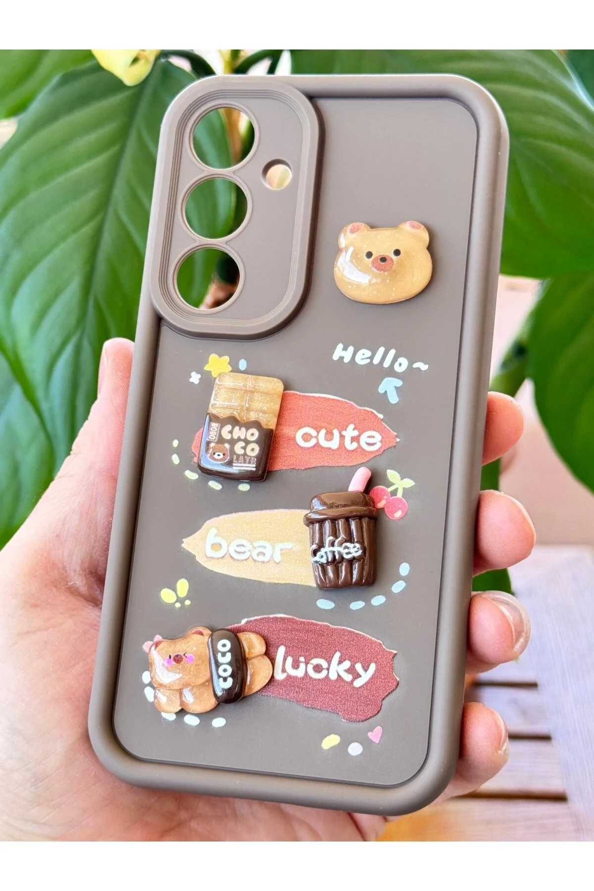 کاور و قاب سیلیکونی نرم با طرح خرس قهوه ای سامسونگ GALAXY A26 محافظ دوربین Fibaks