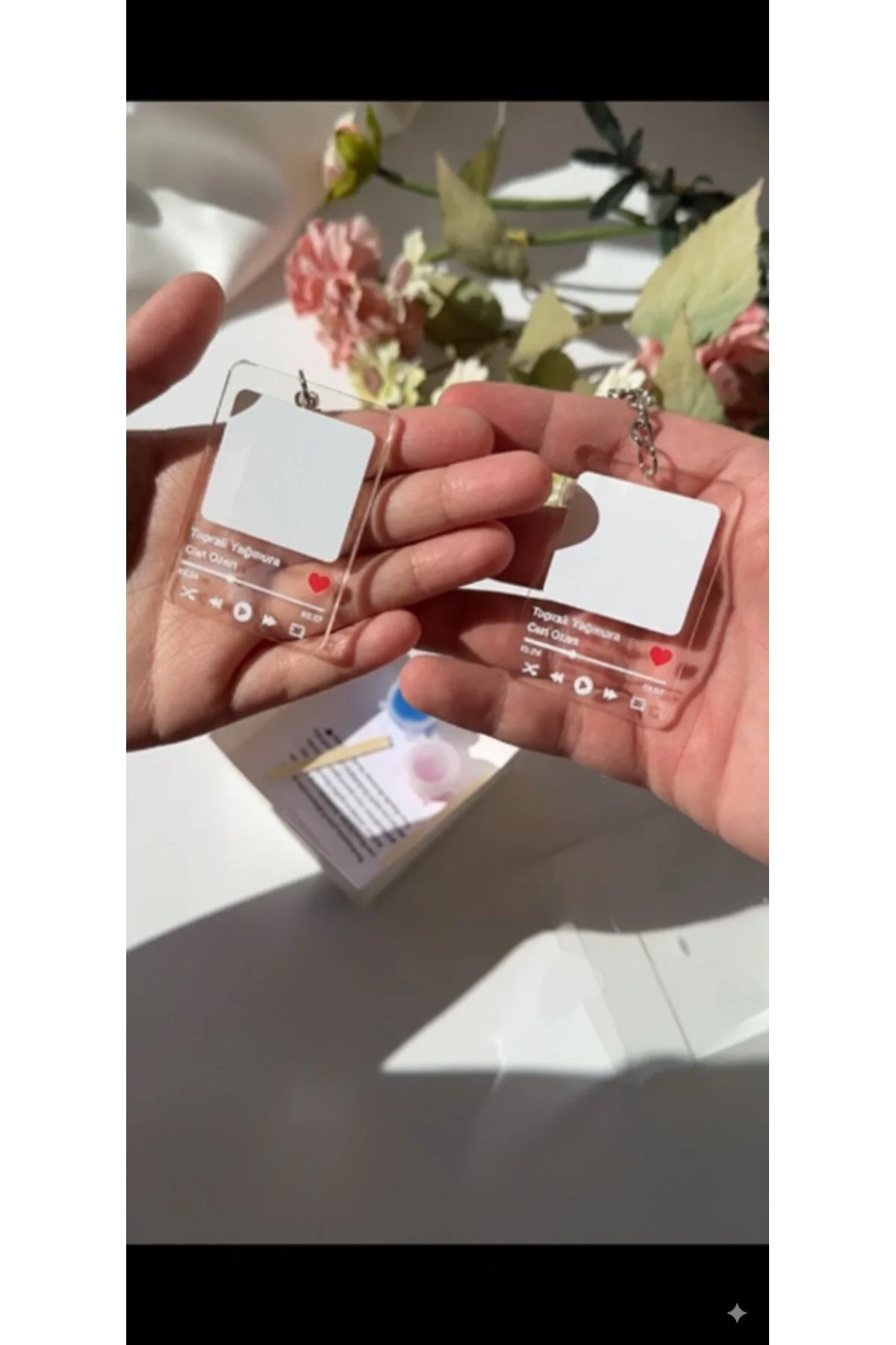 جلیقه کلید ست جاکلیدی LOVER FINGERPRINT COUPLE KEYCHAIN هدیه روز ولنتاین pivok