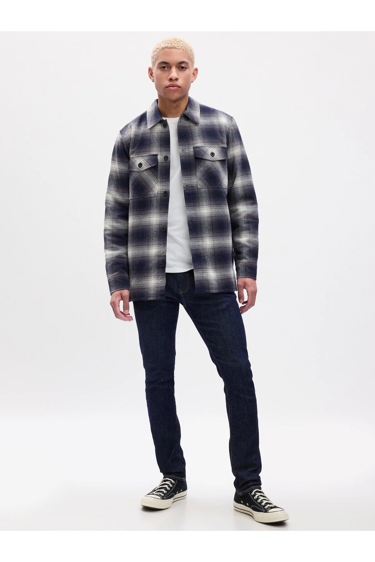 شلوار جین NAVY BLUE RECYCLED WASHWELL ™ نرم لاغر GAP
