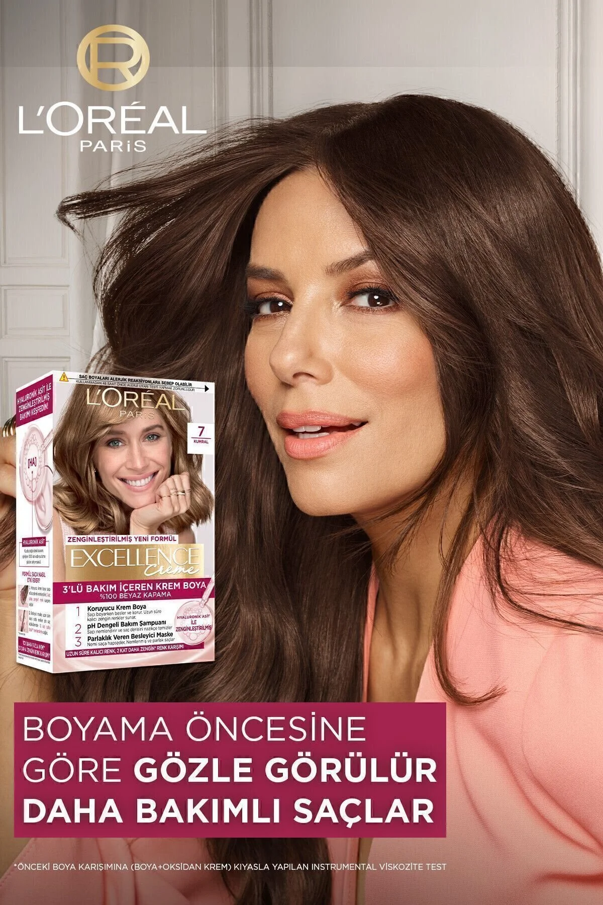 L'Oreal Paris رنگ مو کرم 100% پوشش موهای سفید Excellence رنگ بلوند تیره شماره ۸