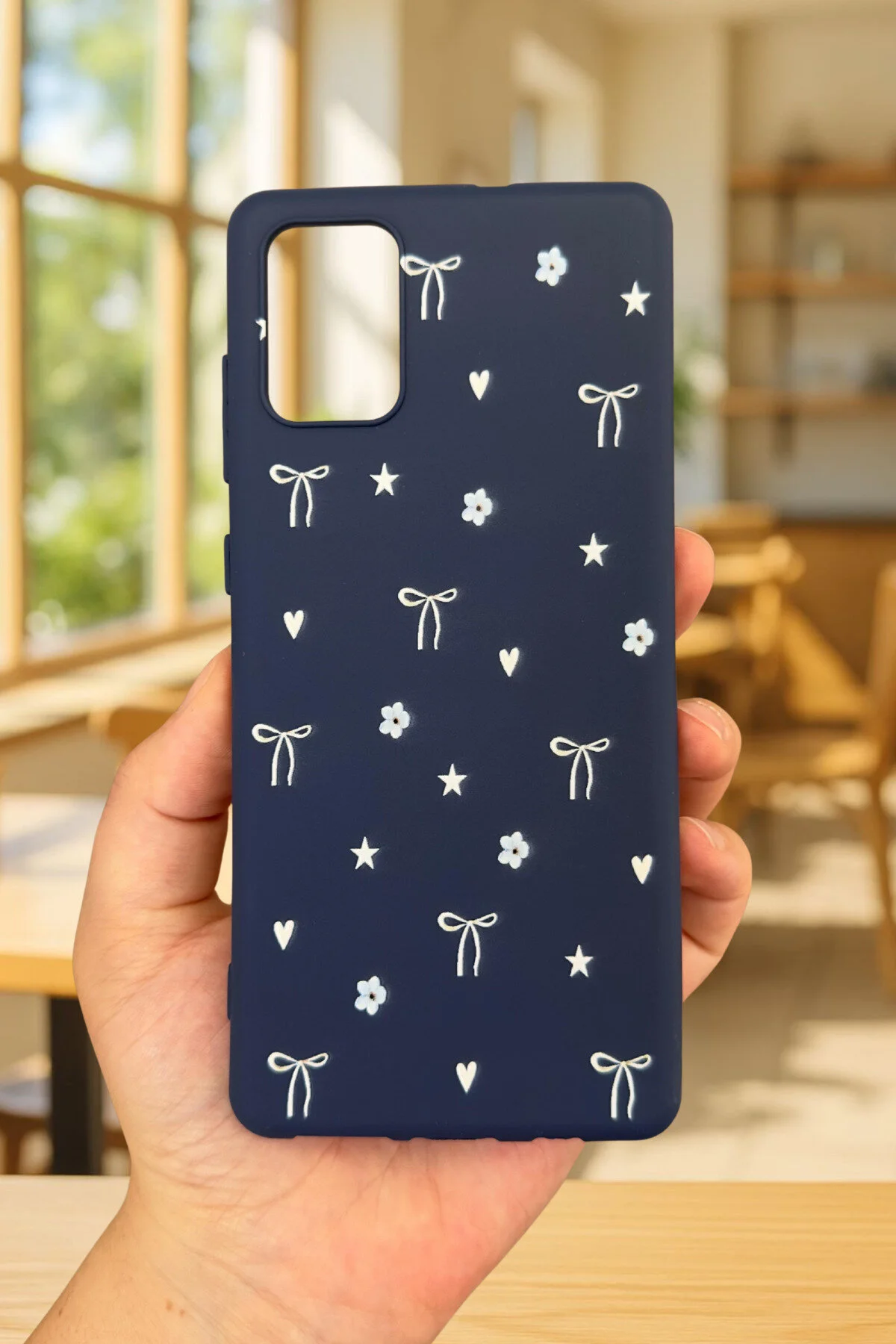 کاور و قاب لاستیکی محافظ کلاسیک سیلیکونی با الگوی کمان کوچک سازگار SAMSUNG GALAXY A71 Vip Case