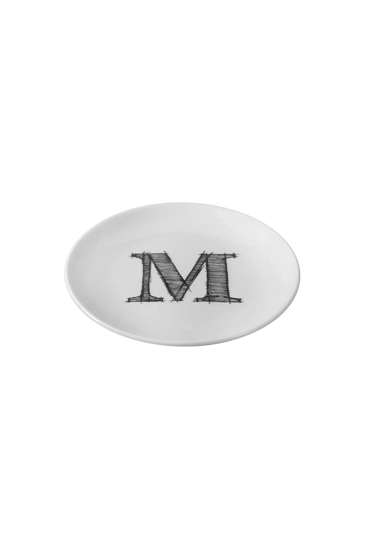 بشقاب 04A+P022323 حروف M صفحه مسطح 17CM Porland