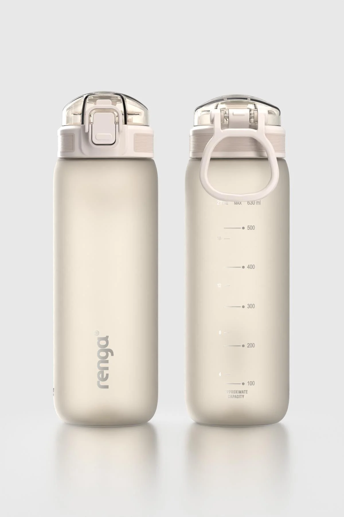 قمقمه و فلاسک RYBO X SOFT TOUCH 630 ML TRITAN FLASK 912160 BEIGE رنگا Renga