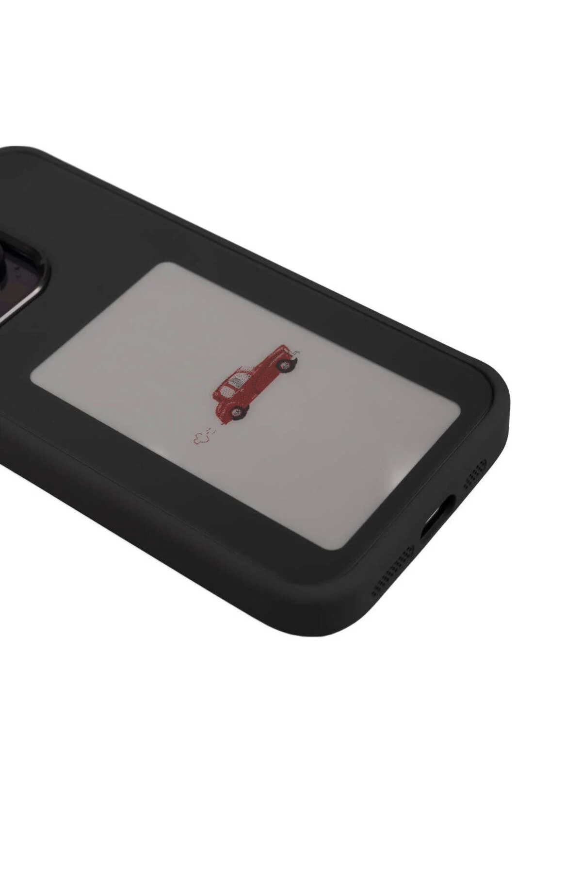 کاور و قاب صفحه نمایش آیفون 15 پرو که پوشش NFC هوشمند را منعکس می کند خاکستری ECRUZ