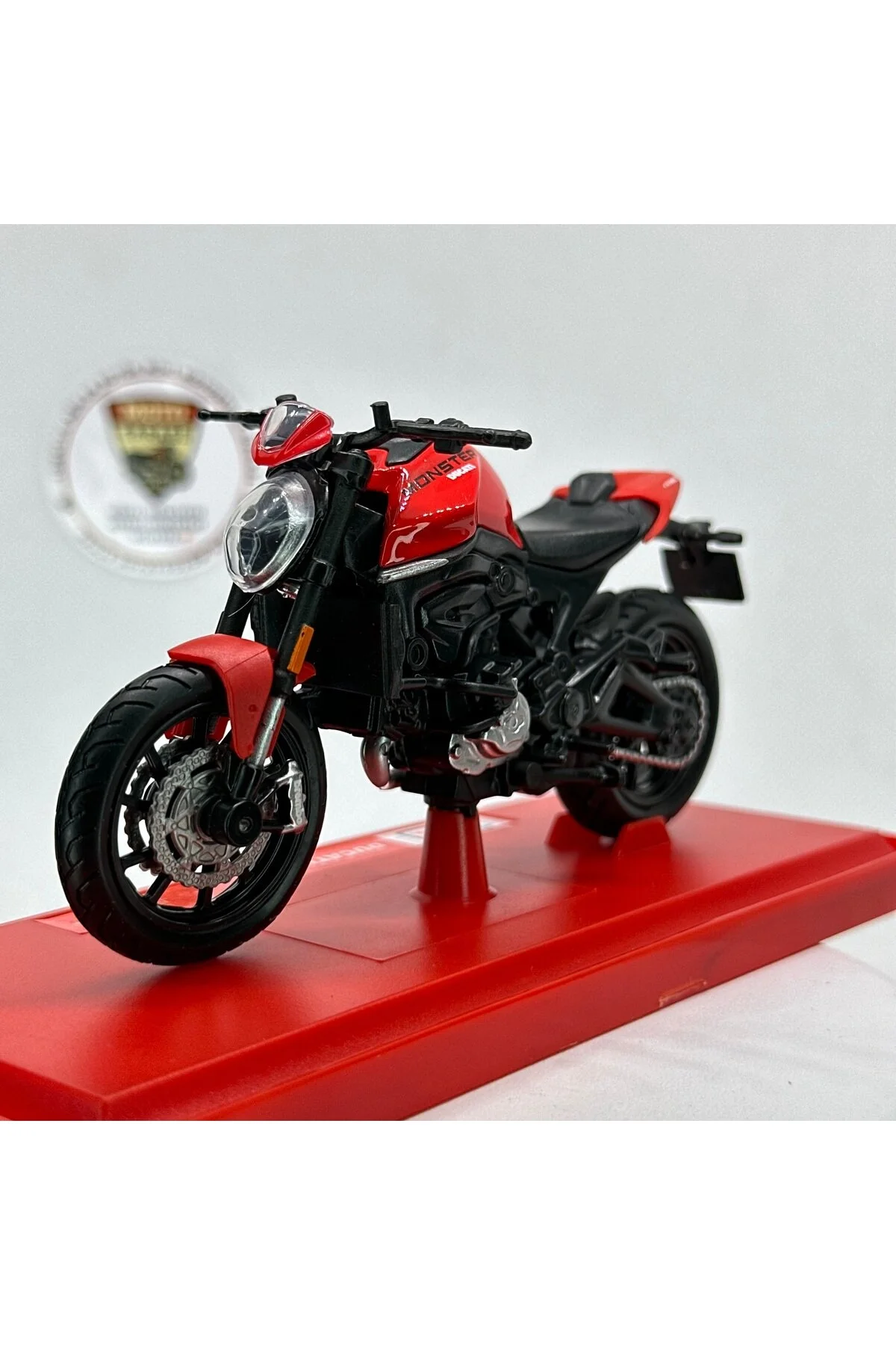 مدل خودرو MOTO GARAGE DUCATI MONSTER 1:18 DIECAST MODEL MOTORCYCLE – دارای مجوز موتورسیکلت فلزی اورجینال Maisto Diecast