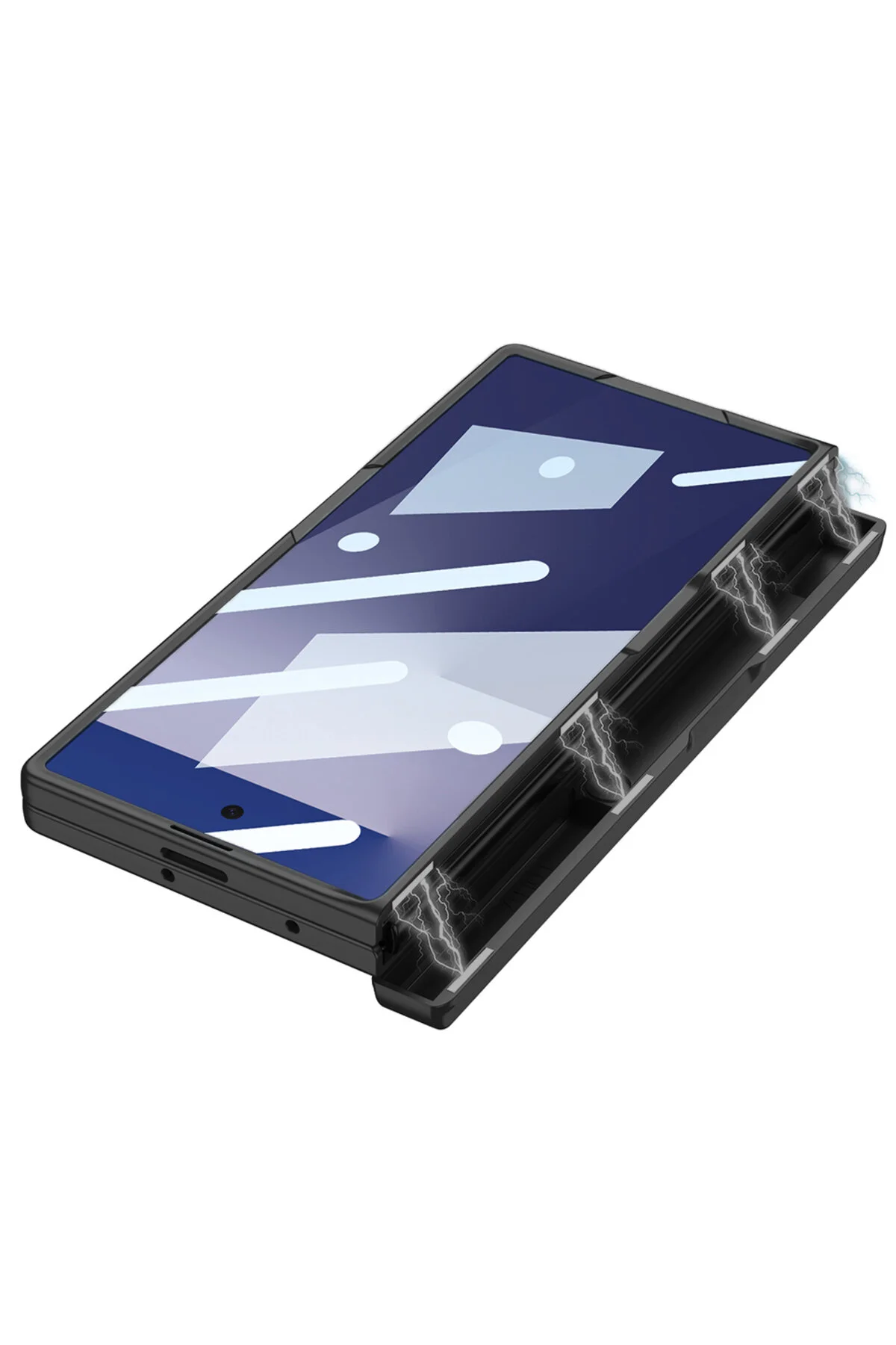 کاور و قاب محافظ GALAXY Z FOLD 7 ZORE KPT 01 با پایه خاکستری Alan Tech
