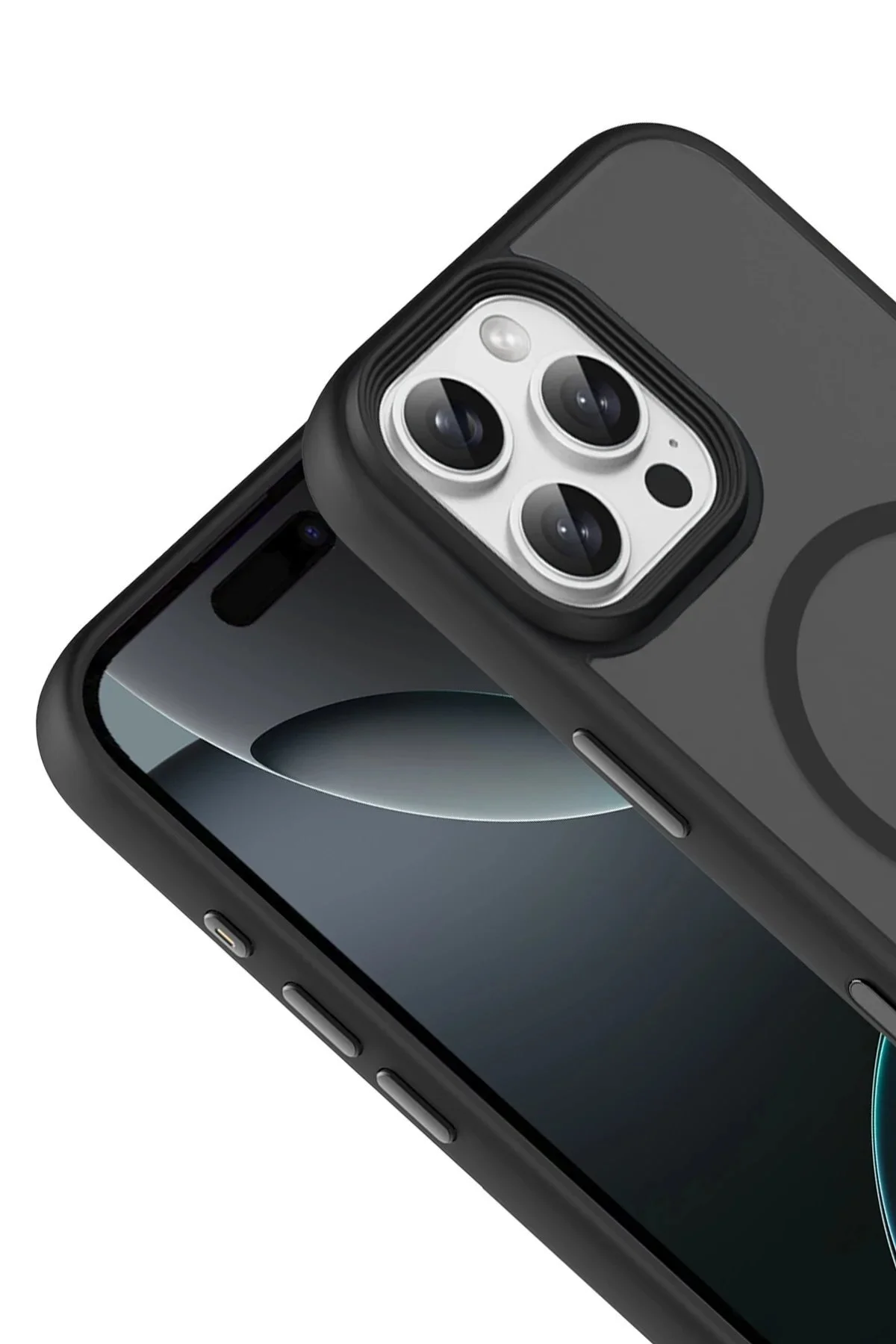 کاور و قاب APPLE IPHONE 16 PRO MAX MEGANE MAGSAFE COVER مشکی TYGO5872 toyigoo