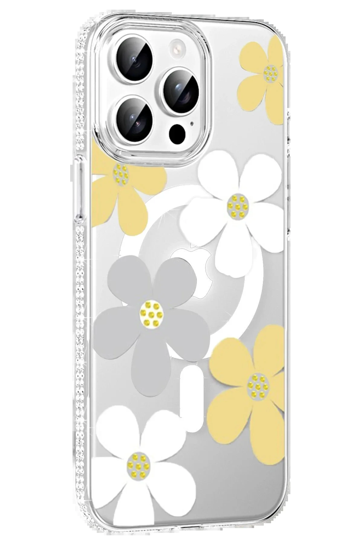 کاور و قاب APPLE IPHONE 15 PRO MAX FLORAL MAGSAFE COVER زرد Bodrum Ekipman