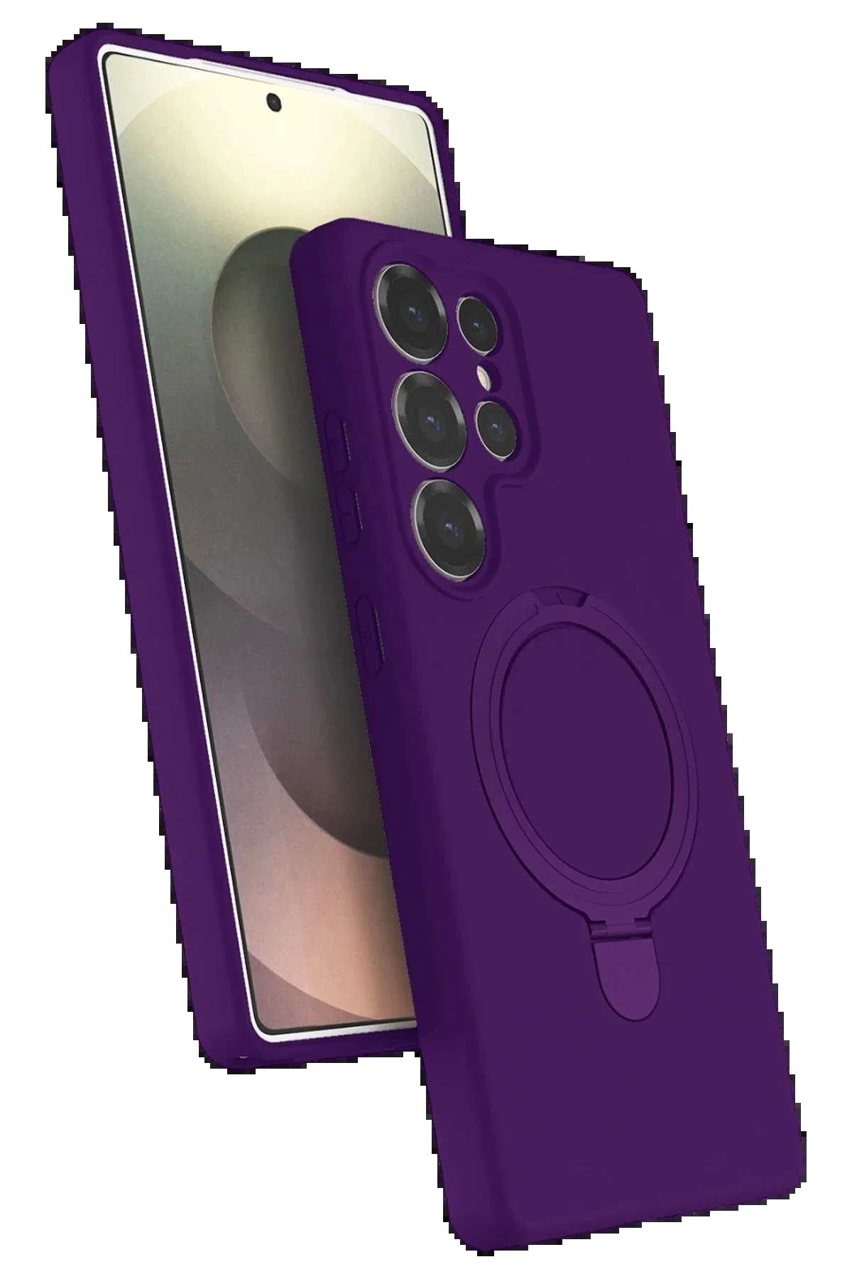 کاور و قاب روکش پایه MAGSAFE SAMSUNG GALAXY S25 ULTRA REGAL DEEP PURPLE TYGO5489 toyigoo