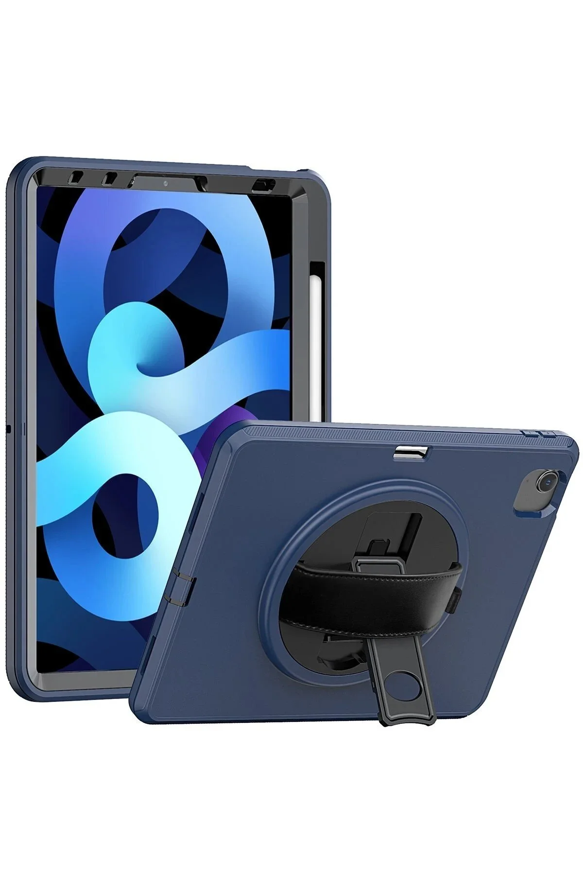 کاور تبلت IPAD 10.9 نسل دهم کیف بند دستی آبی دریایی Marsilyan