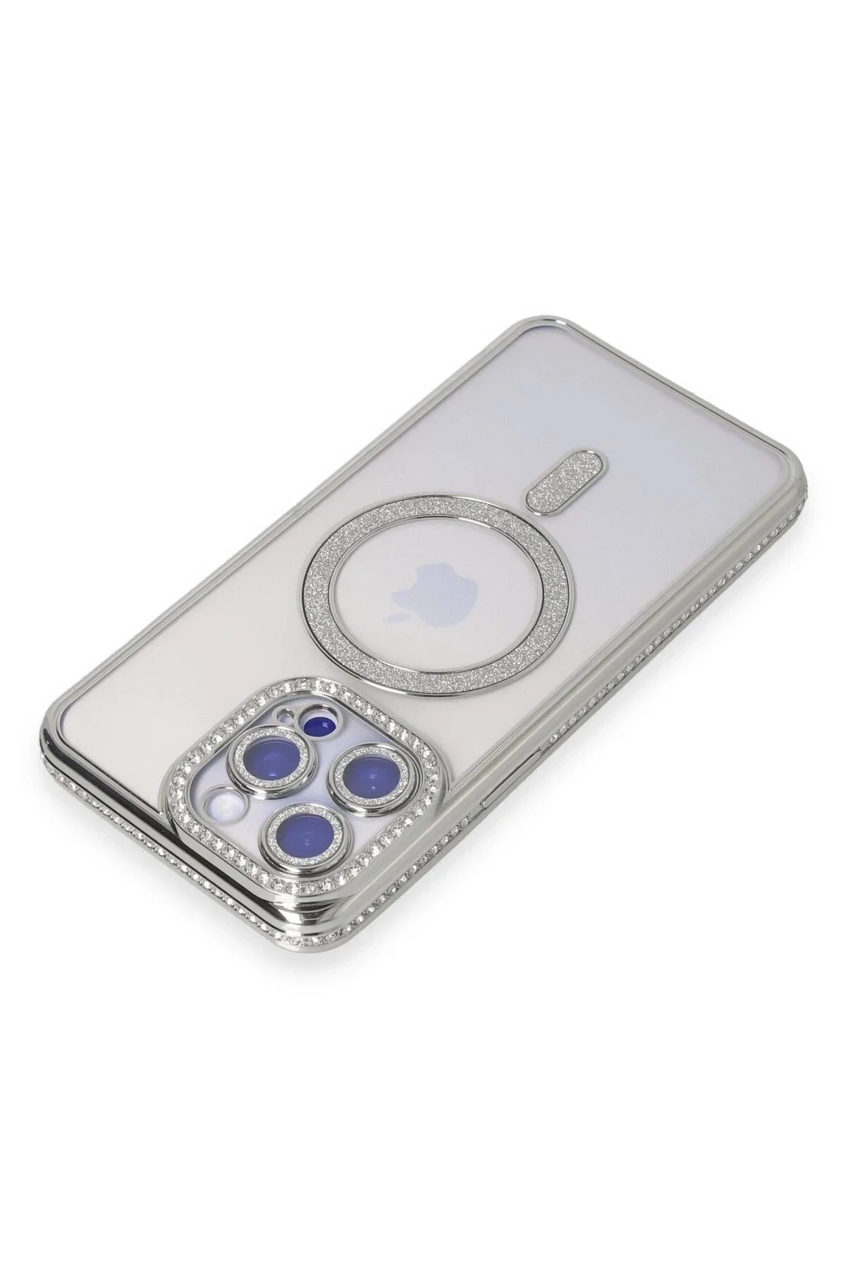 کاور و قاب IPHONE 14 PRO MAX CASE JOKE GLITTER MAGNETICAFE نقره ای NAJMADDIN3218 Najmaddin