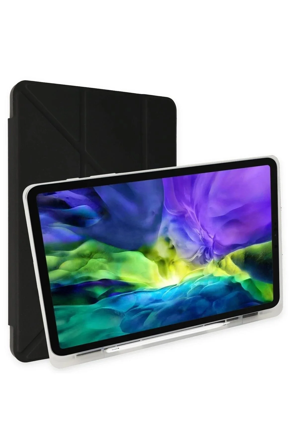 کاور تبلت قاب SAMSUNG GALAXY TAB S7 FE 12.4 CASE MARS با جای قلم مشکی fantastik store