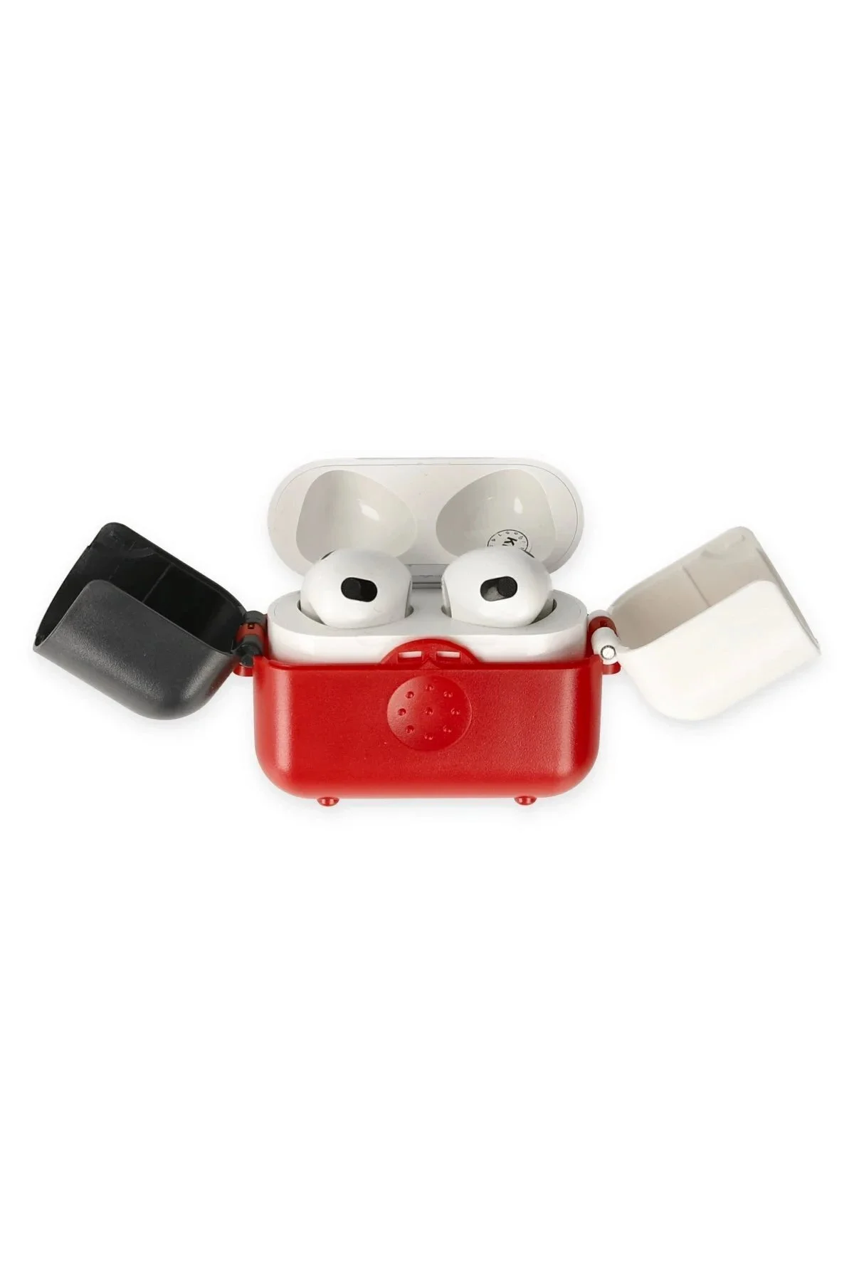 کاور تبلت کیس فشاری AIRPODS 3 نسل سوم قرمز مشکی سفید Genel Markalar