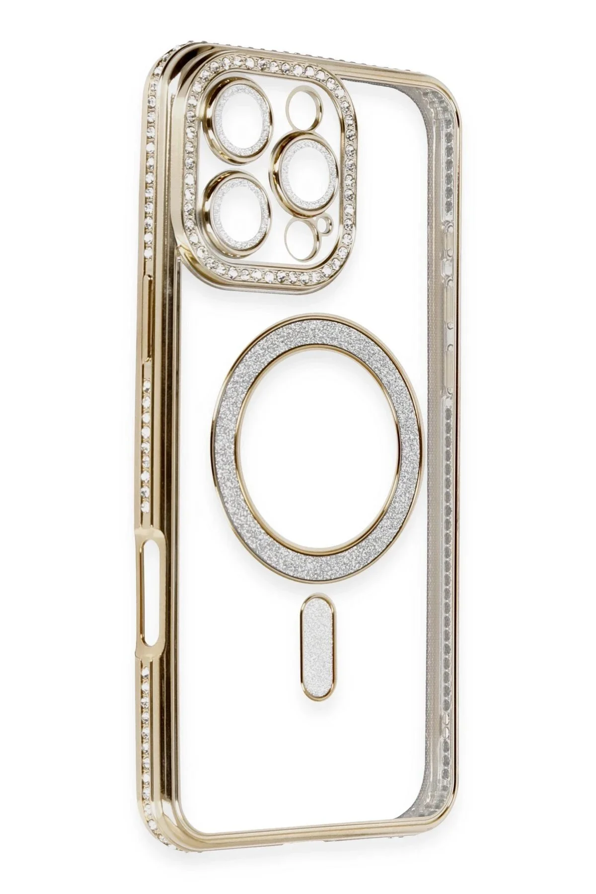 کاور و قاب IPHONE 16 PRO CASE JOKE GLITTER MAGNETICAFE GOLD Bodrum Ekipman
