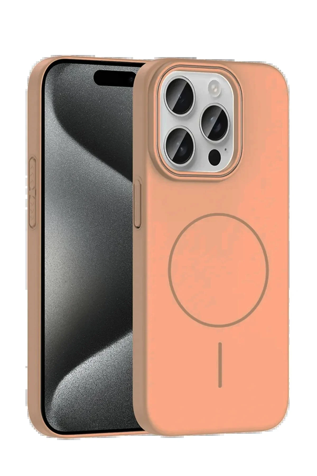 کاور و قاب MAGSAFE بروچ IPHONE 15 PRO MAX DESERT TITANIUM TYGO4358 toyigoo