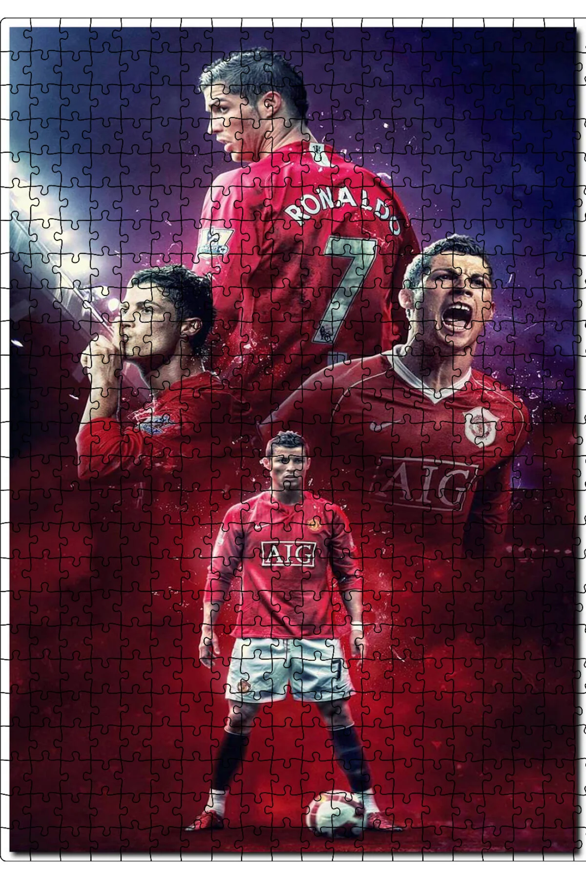 پازل CAKASEPETIM CRISTIANO RONALDO 7 COMPOSITION 500 PIECE PUZZLE اره منبت کاری مویی ام دی اف چوبی Cakapuzzle