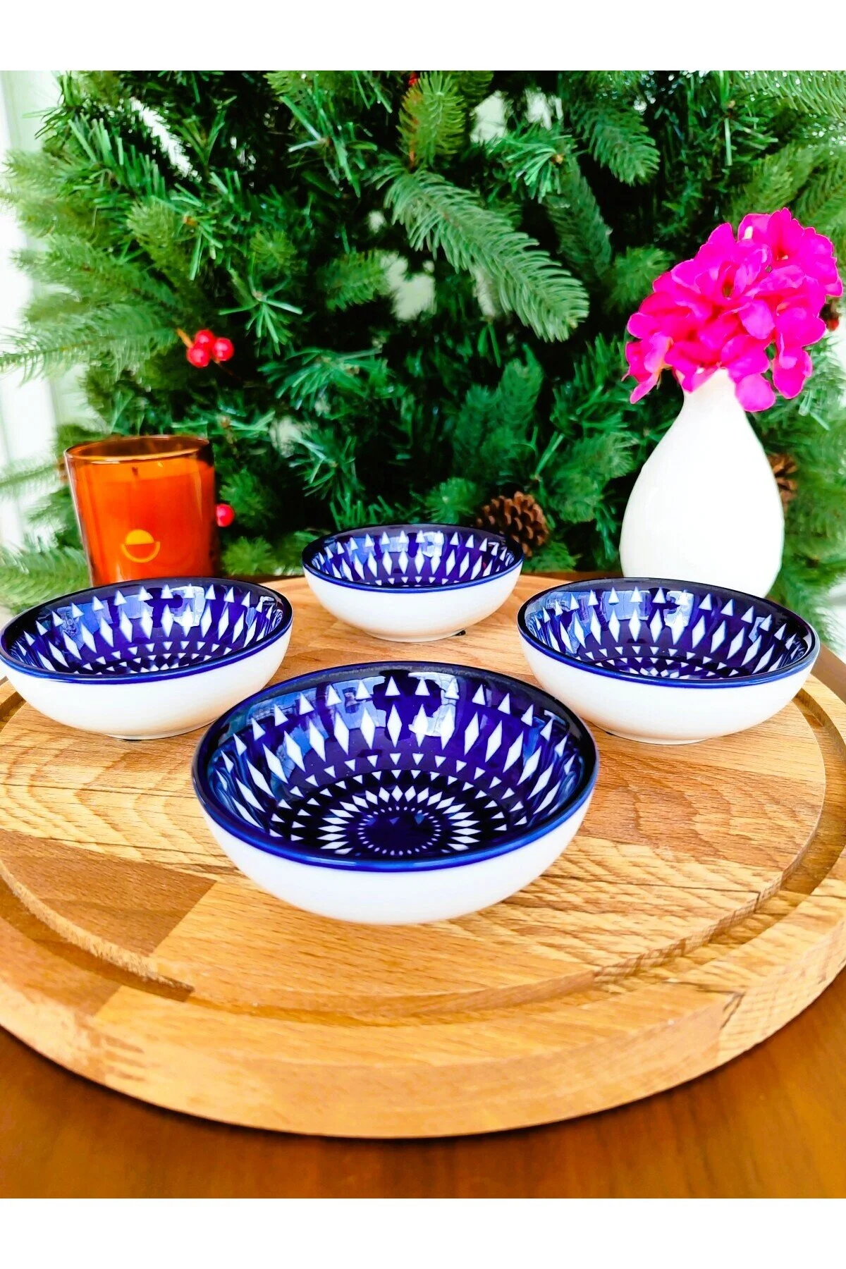 ظروف دکوری بشقاب و کاسه REVVE BLUE LORIENT NEW BONE CHINA MINI PLATE 9X9X2 8 سانتی متر 1 قطعه Madame Coco