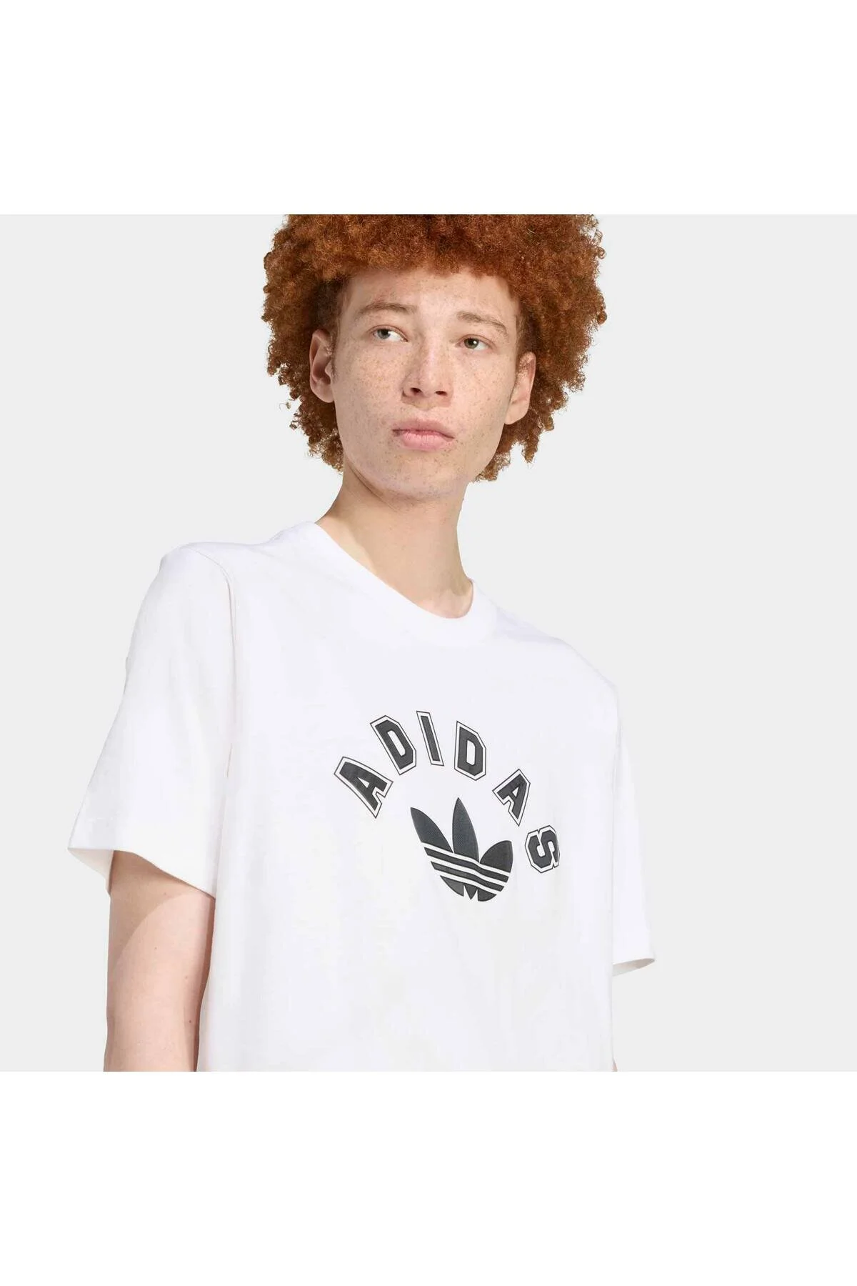 تی شرت مردانه گرافیک سفید مردان REG SS JV7752 آدیداس adidas