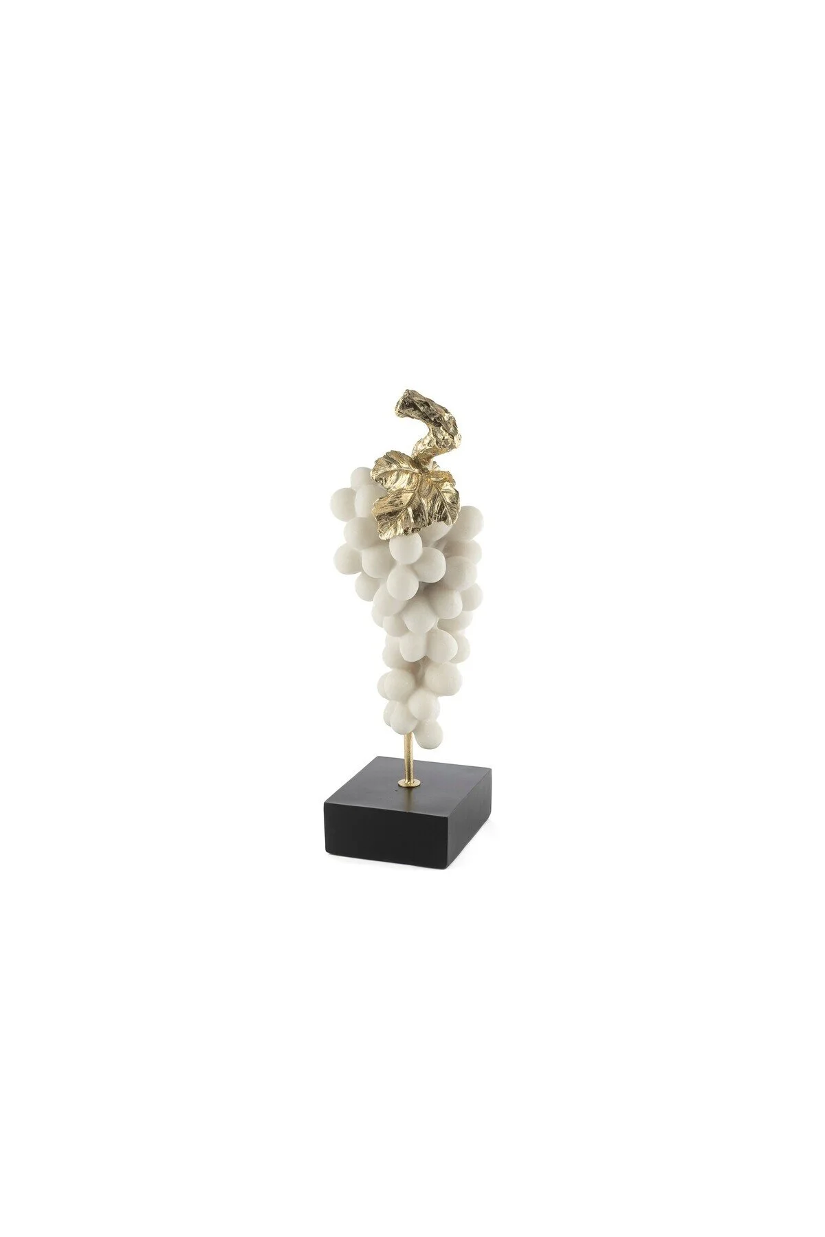 اشیاء دکوراتیو و مجسمه دکوراسیون رزین انگور سفید پایه سیاه 14X13X41 سانتی متر Mikasa Moor