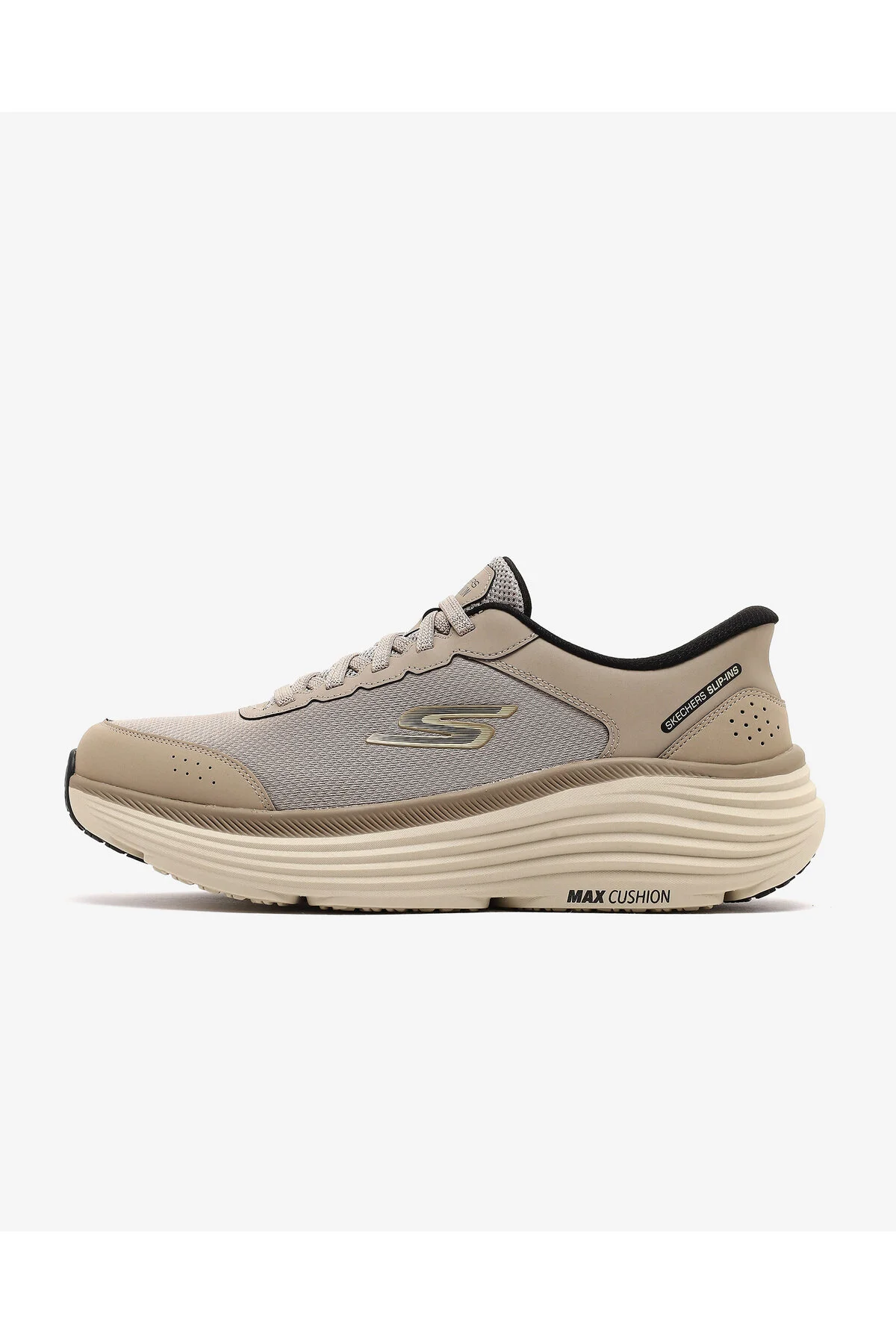 کفش پیاده روی دویدن مردانه بژ MAX اسکچرز Skechers