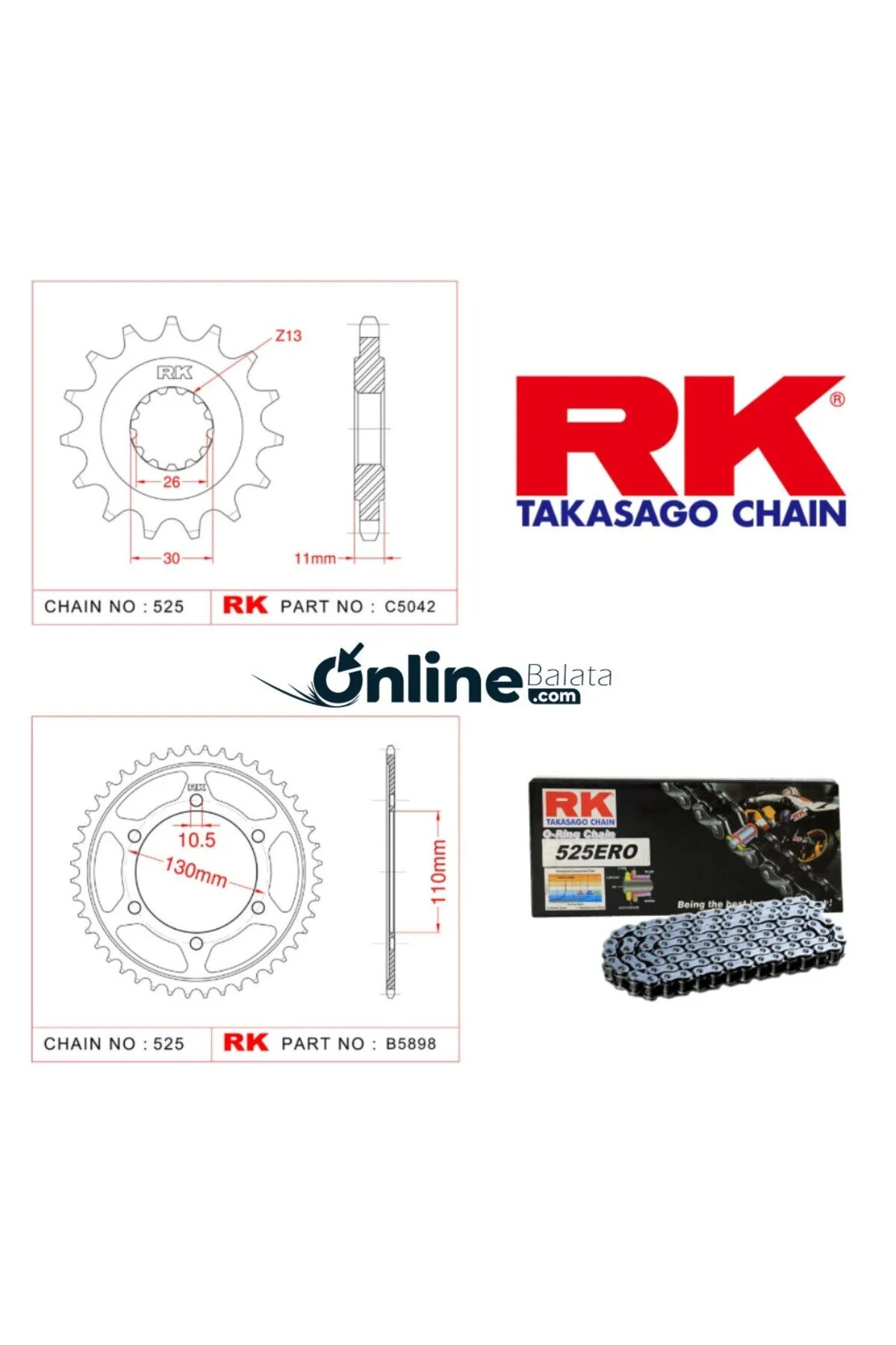 تسمه موتورسیکلت یاماها TRACER 900 18 20 PREMIUM SPROCKET SET عمر بالا و طولانی RK