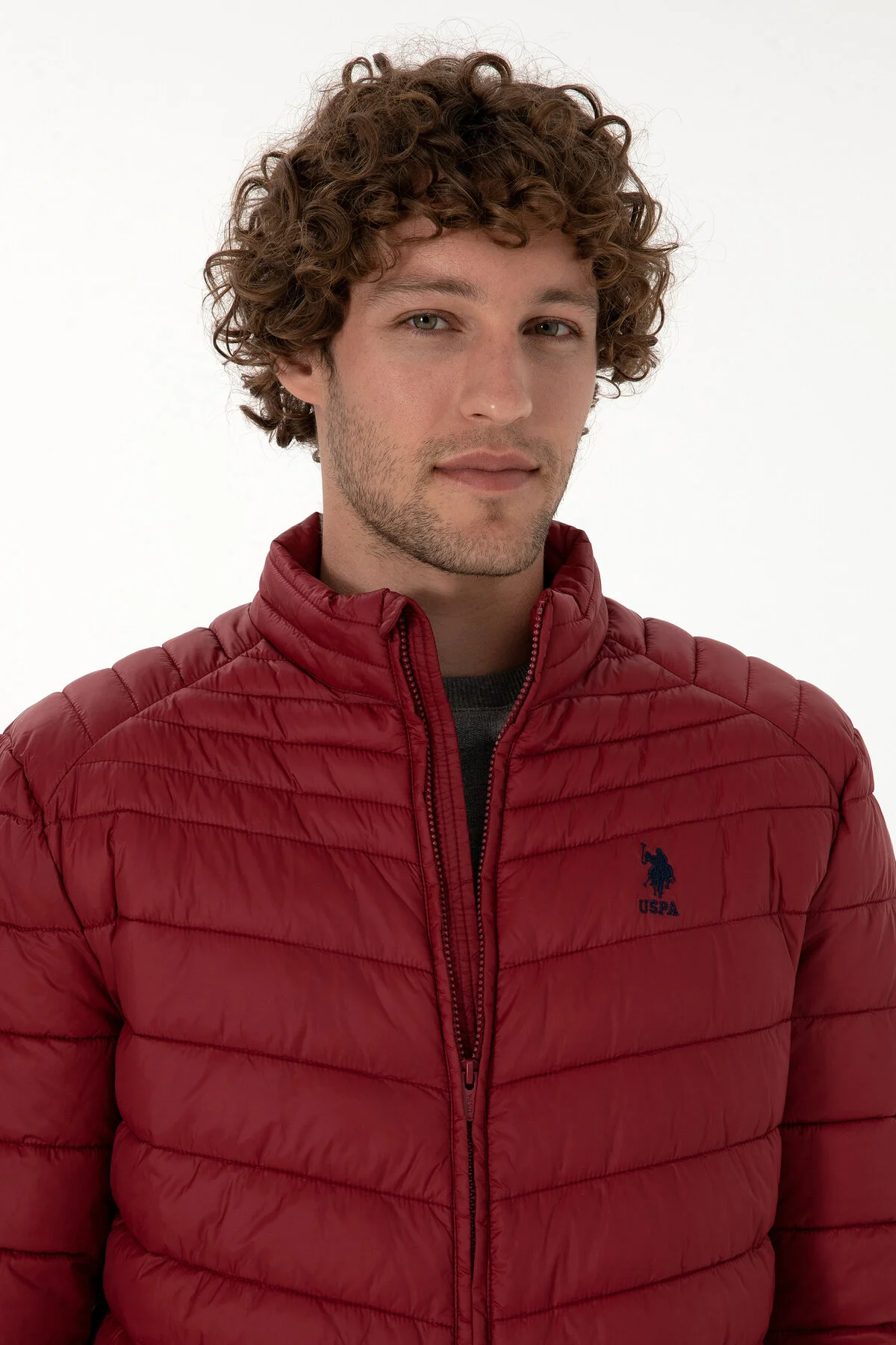 کاپشن مانتو قرمز کلارت مردانه 50312001 VR014 U.S. Polo Assn.