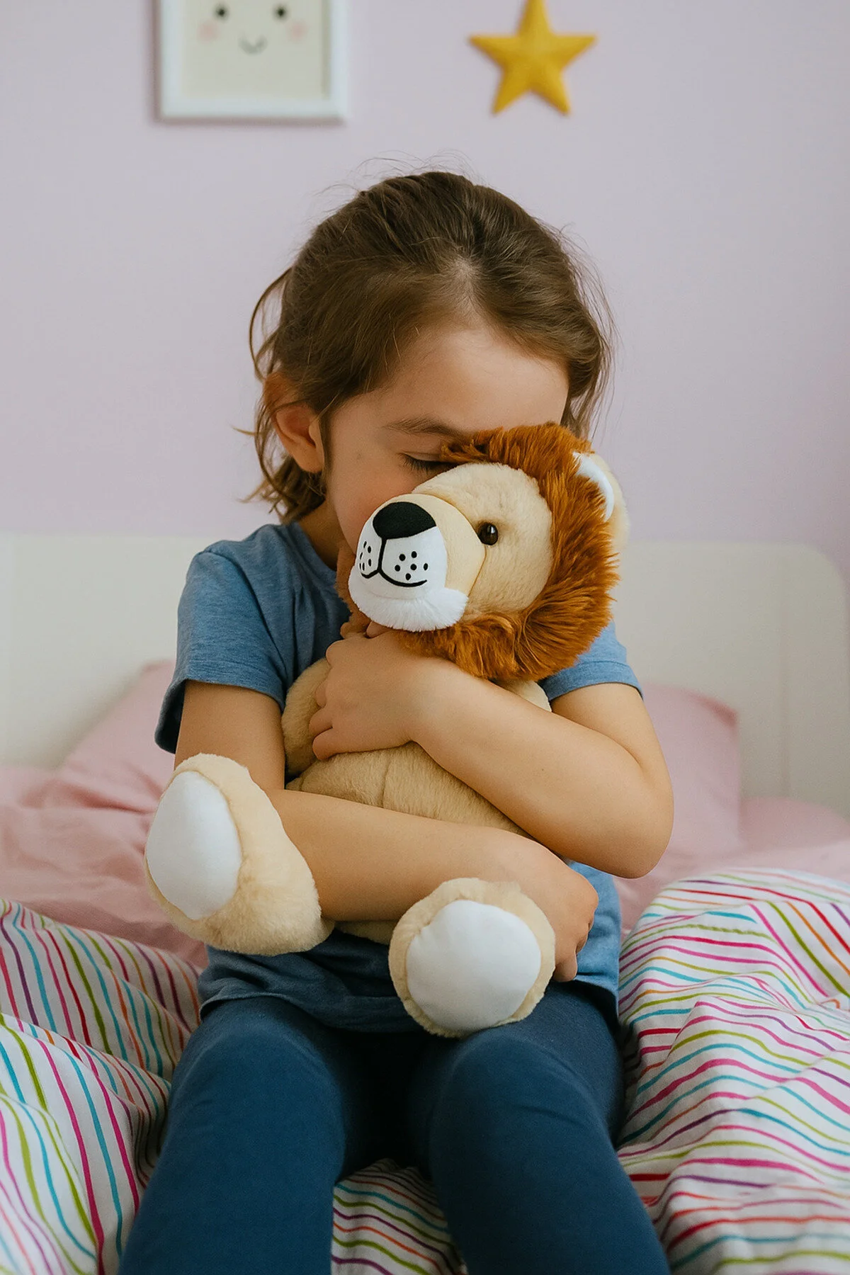 اسباب بازی های پشمی اسباببازی زیبای شیر پلاست سوپر نرم لئون 35 سانتیمتری با کیفیت بالا LRS STORE