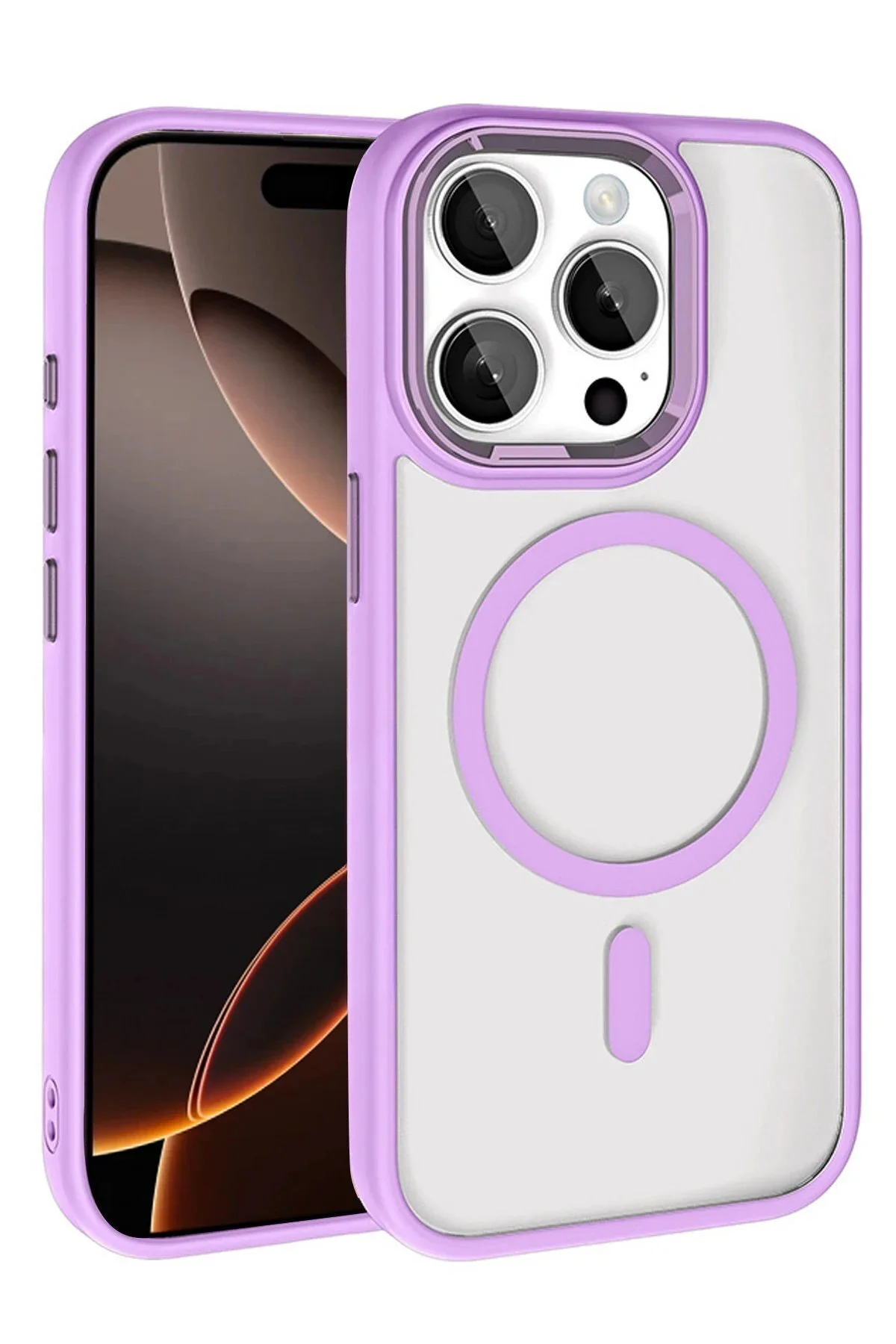 کاور و قاب APPLE IPHONE 15 PRO MAX TEREA MAGSAFE COVER LILAC CepteToptan